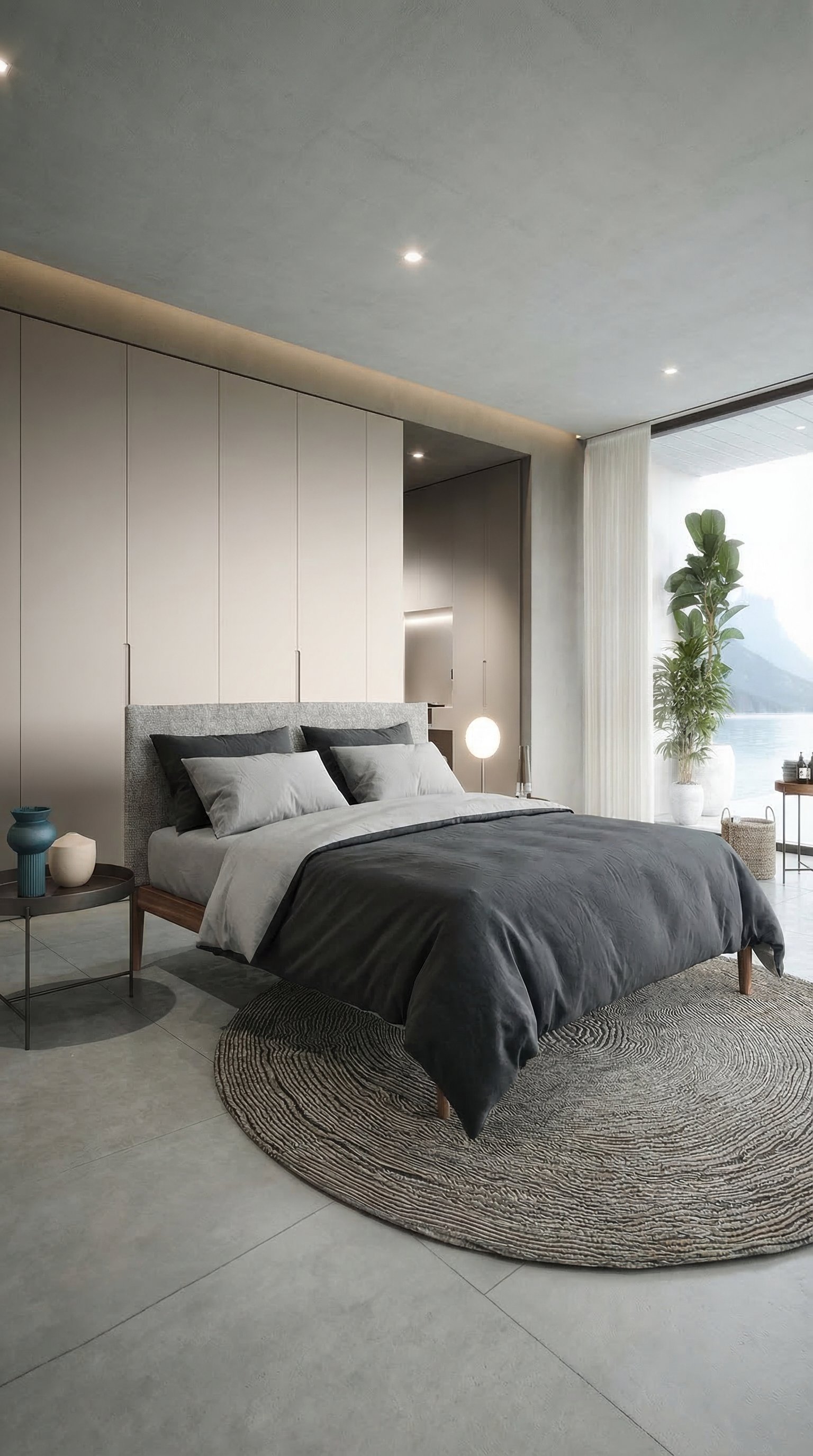 chambre-moderne-literie-reversible-bicolore-gris