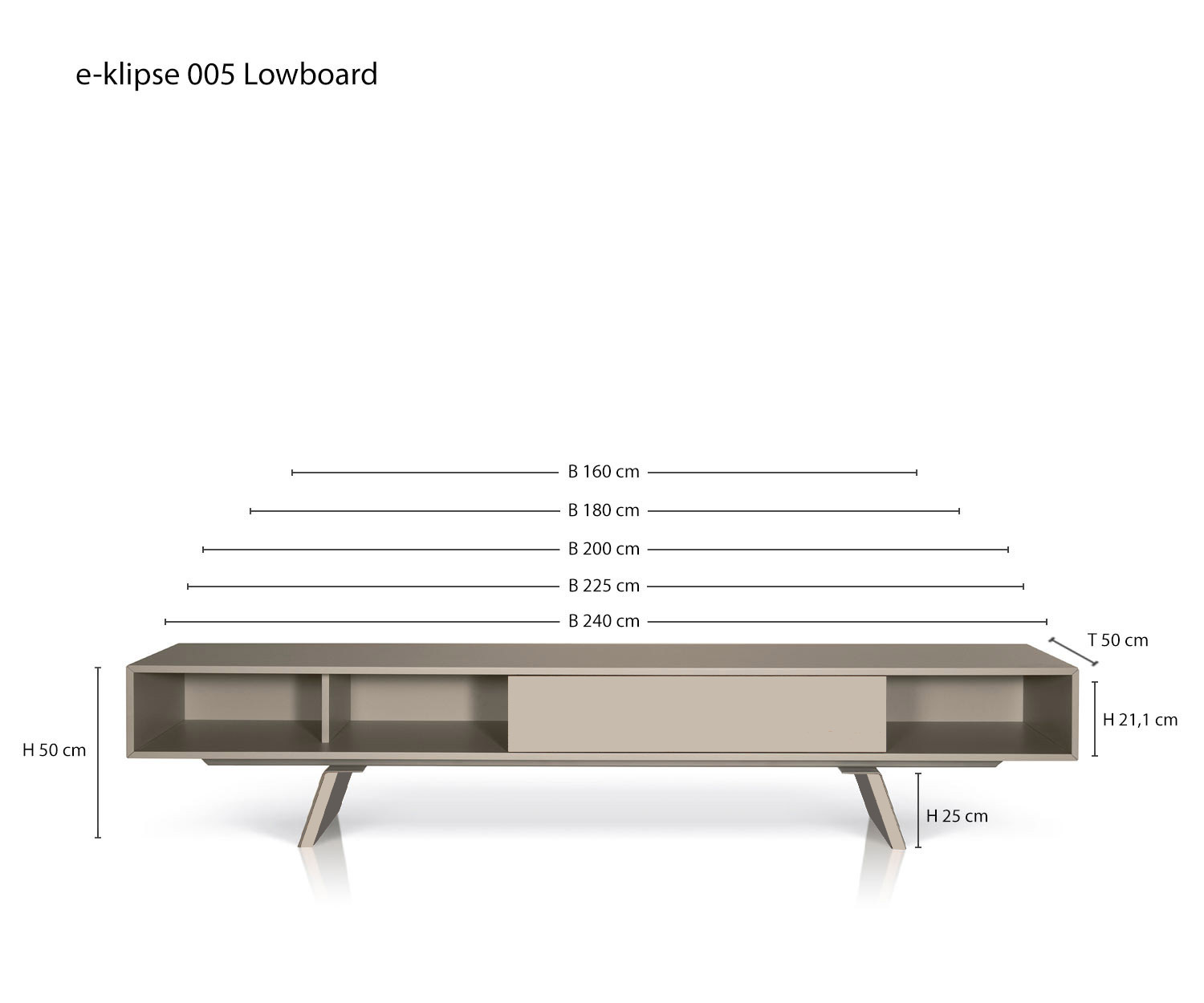 al2 e klipse 005 Design Lowboard Dimensions al2 e klipse 005 Design Lowboard Dimensions