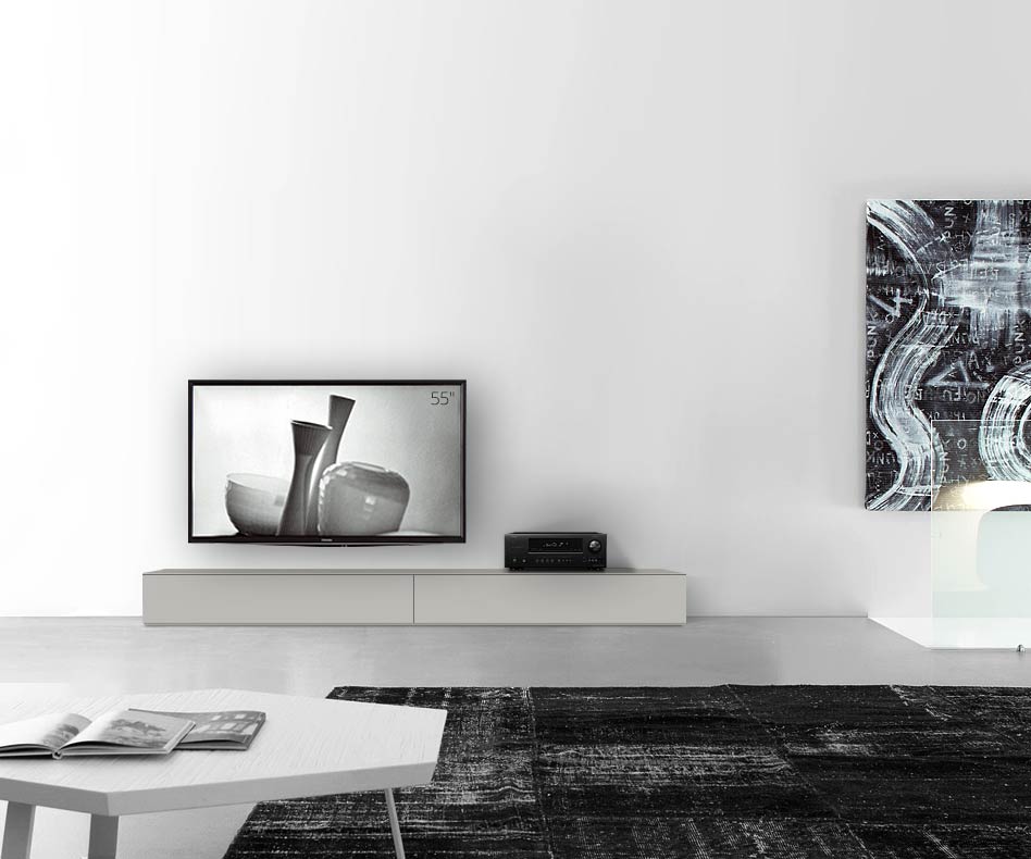 /Design Lowboard Fond B240 H27 gris clair mat /Design Lowboard Fond B240 H27 gris clair mat