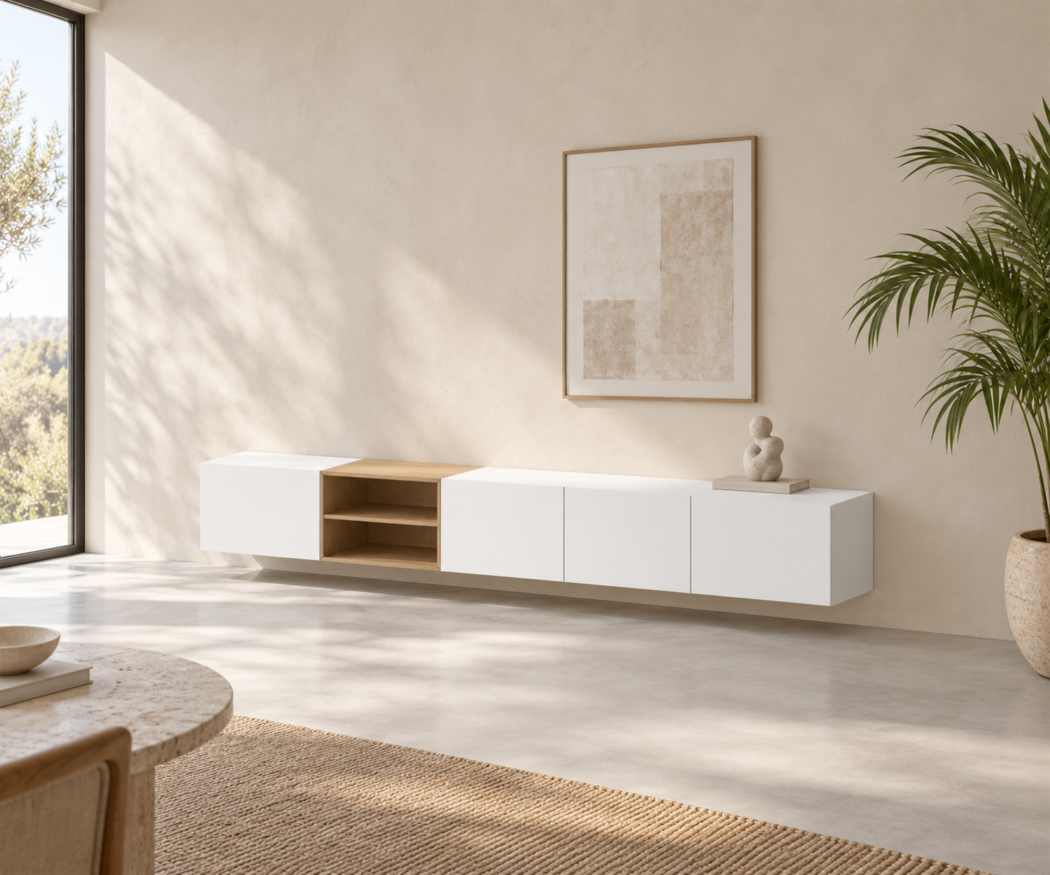 Livitalia Box 18 Buffet suspendu – Vue de biais · Blanc mat Livitalia Box 18 Buffet suspendu – Vue de biais · Blanc mat