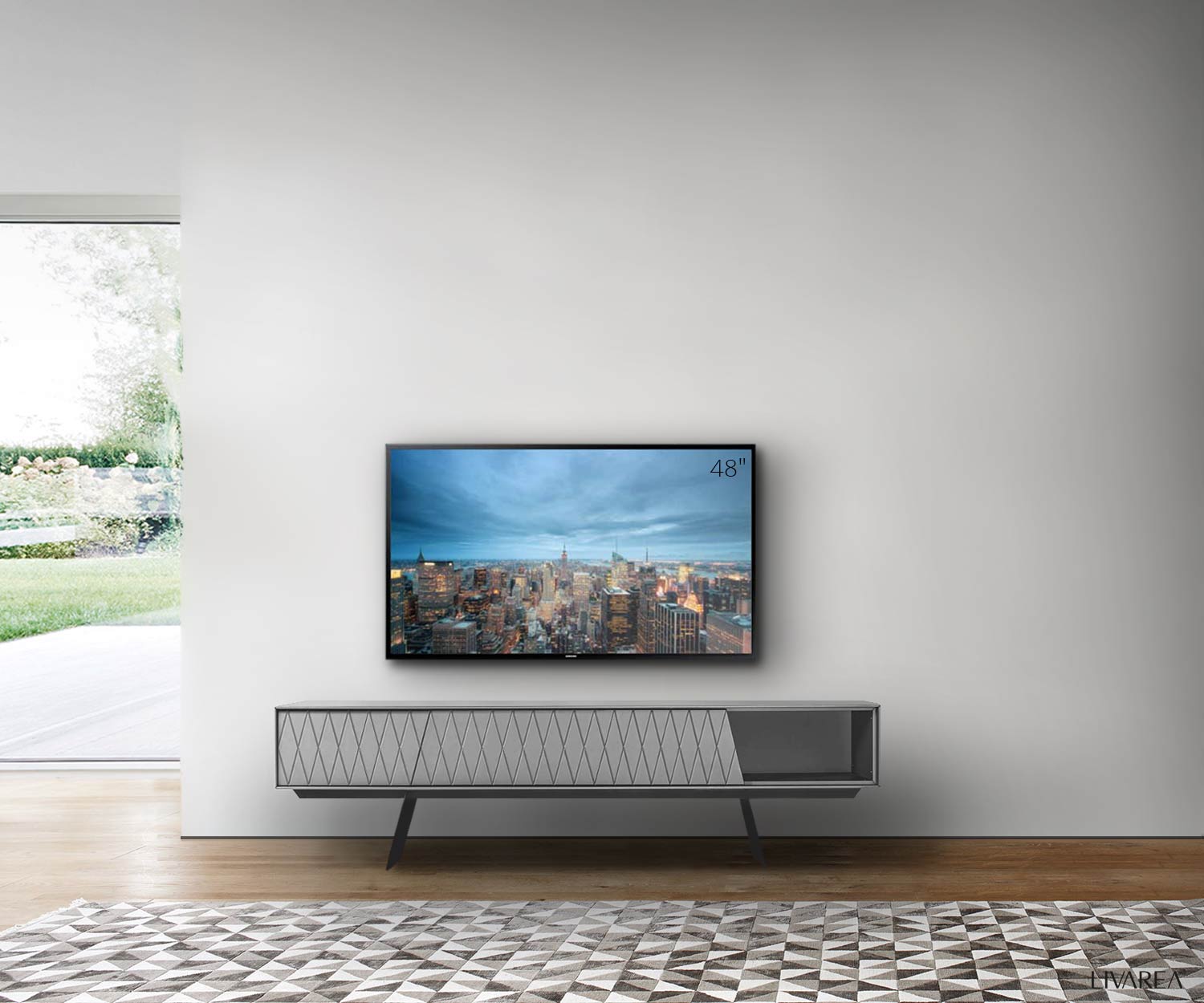 al2 e klipse 008 Design Lowboard pieds en gris clair largeur 180 cm al2 e klipse 008 Design Lowboard pieds en gris clair largeur 180 cm