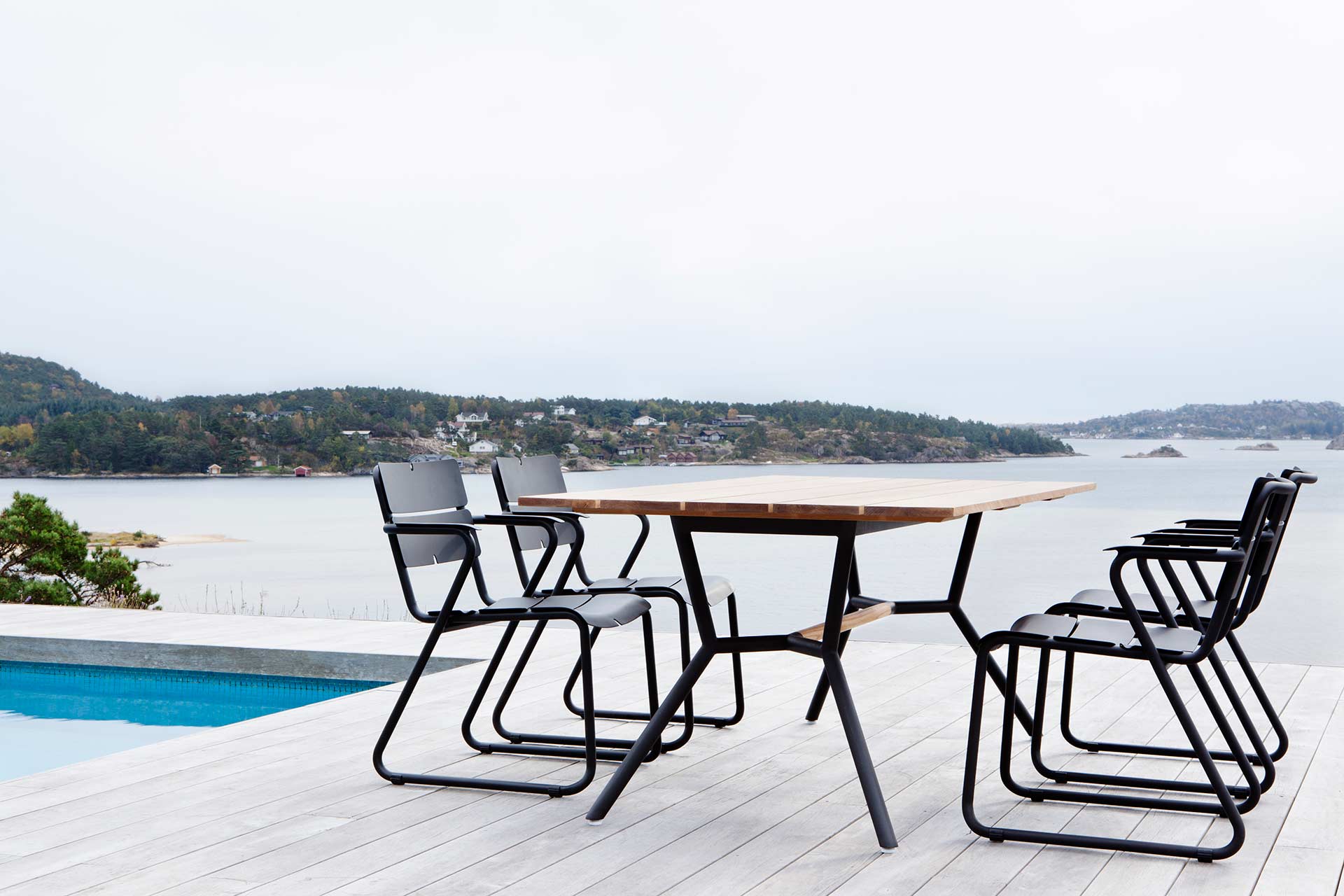 Meubles de terrasse en aluminium