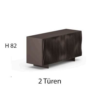 2 Türen B 148,5 cm | H 82 cm | Füße H 10 cm