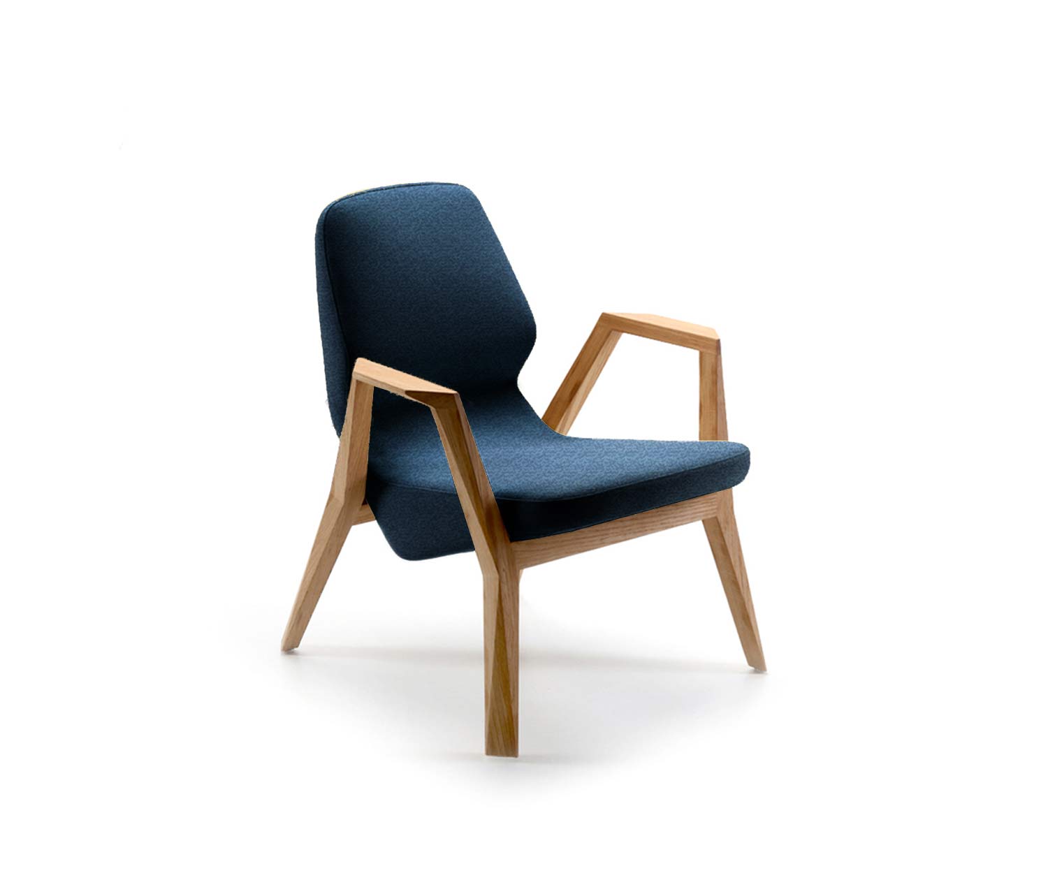 Fauteuil design bleu foncé housse Atlas861 Fauteuil design bleu foncé housse Atlas861