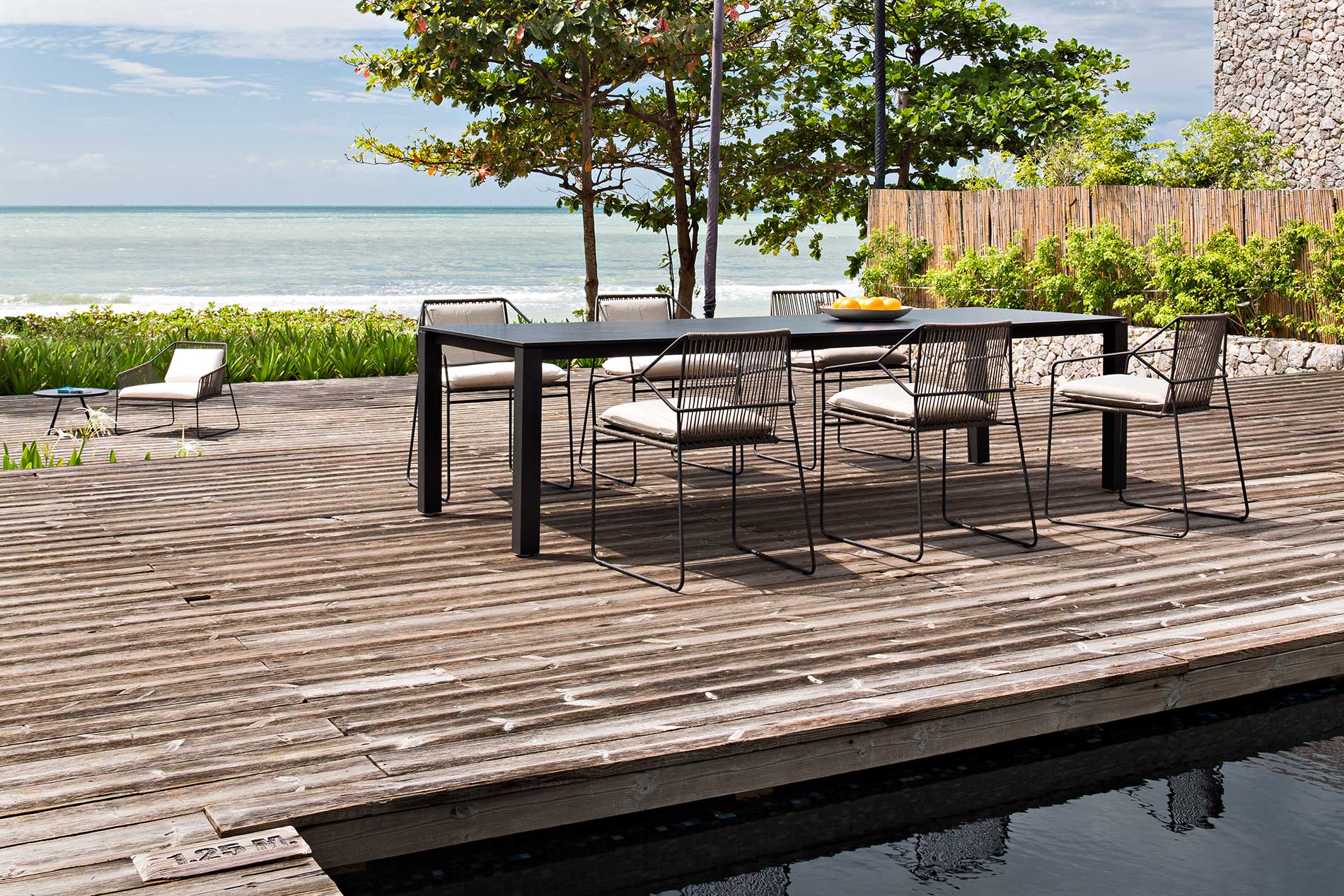 Meubles de jardin en acier inoxydable corde Outdoor