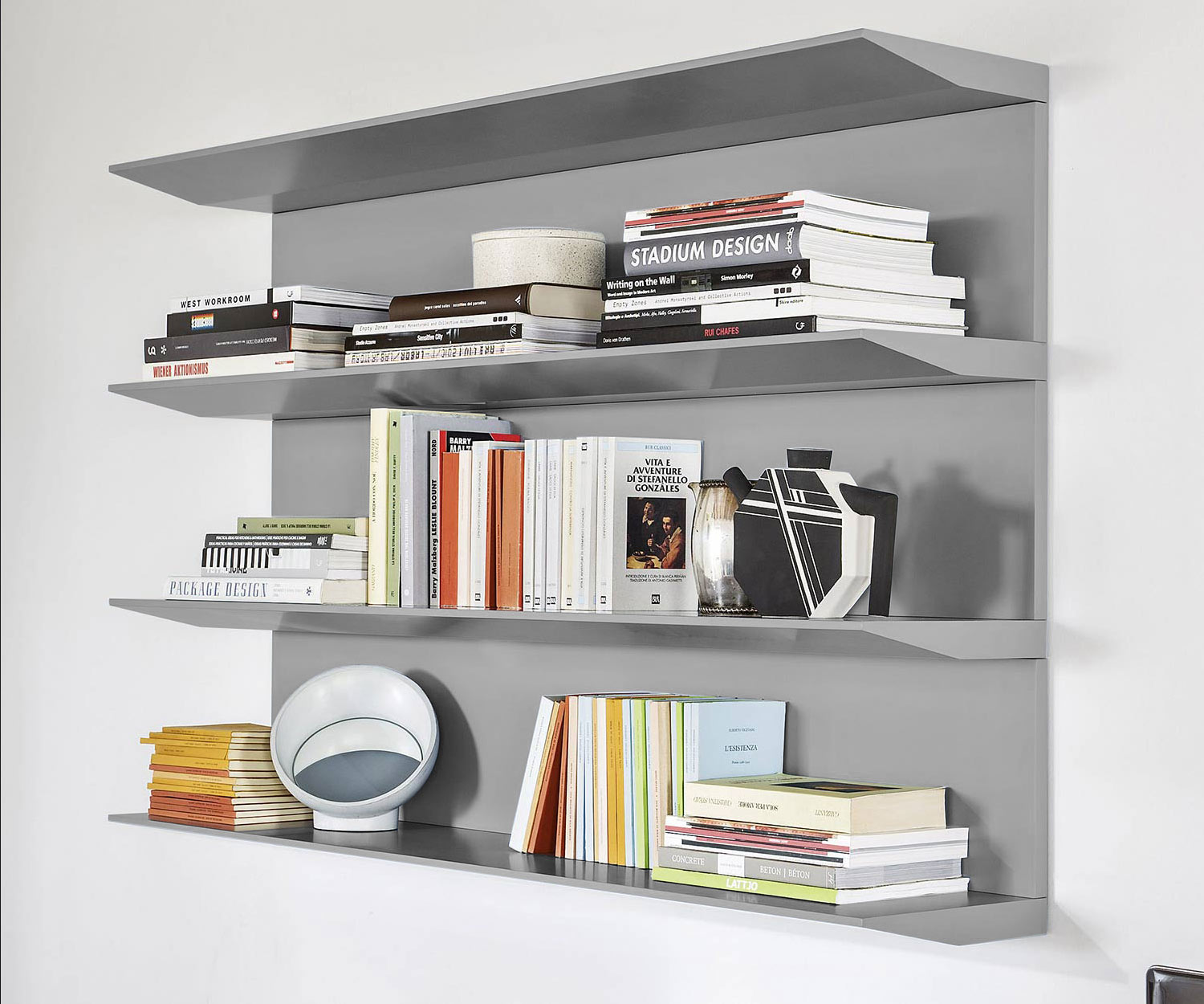 Novamobili Étagère murale Horizon gris clair Novamobili Étagère murale Horizon gris clair