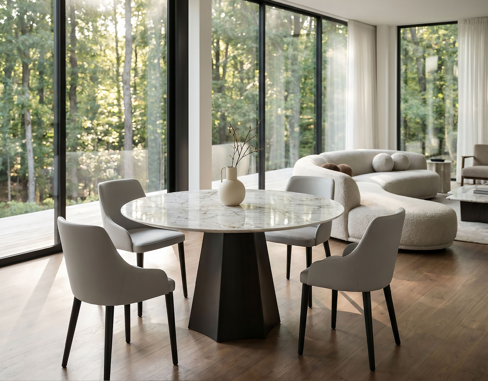 Table à manger en céramique « Poliedro » de Livitalia
