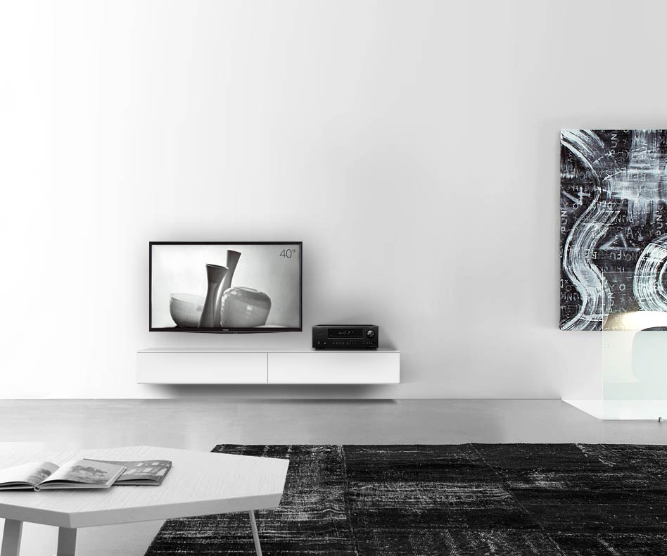 /Design Lowboard mur L180 H25 5 blanc mat /Design Lowboard mur L180 H25 5 blanc mat