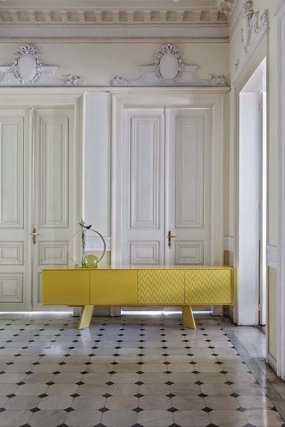 Sideboard jaune design