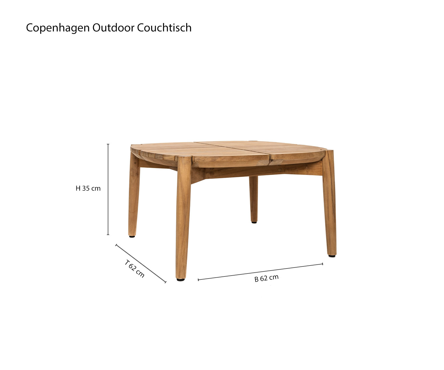 Copenhagen Table basse de jardin Croquis Dimensions Dimensions Copenhagen Table basse de jardin Croquis Dimensions Dimensions
