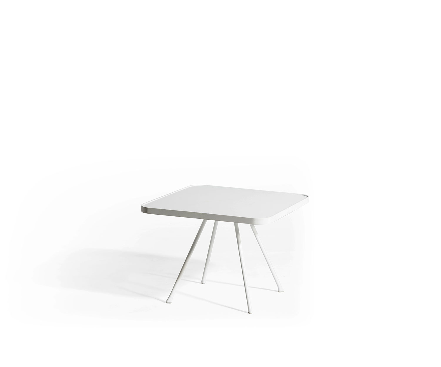 Oasiq Attol Aluminium Table d'appoint blanc 55x55x42cm Oasiq Attol Aluminium Table d'appoint blanc 55x55x42cm
