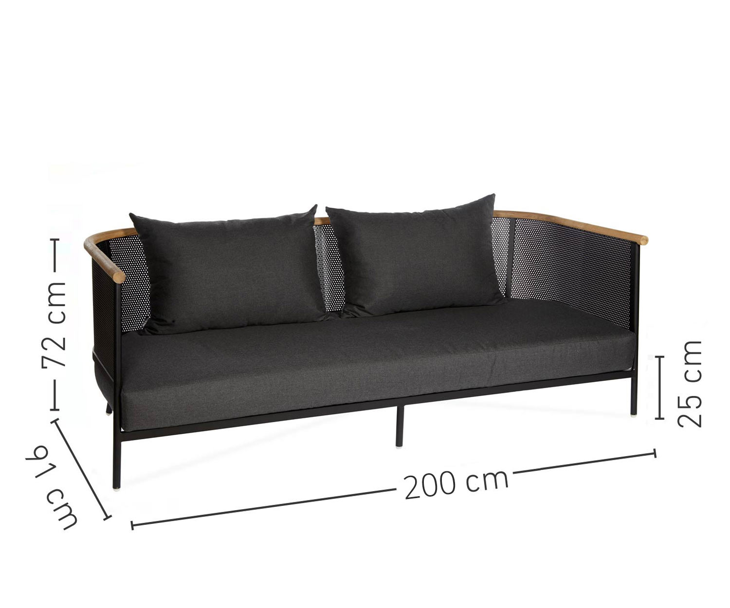 Exclusif Oasiq Collection de jardin Riad Design avec canapé de jardin 2 places en anthracite Exclusif Oasiq Collection de jardin Riad Design avec canapé de jardin 2 places en anthracite
