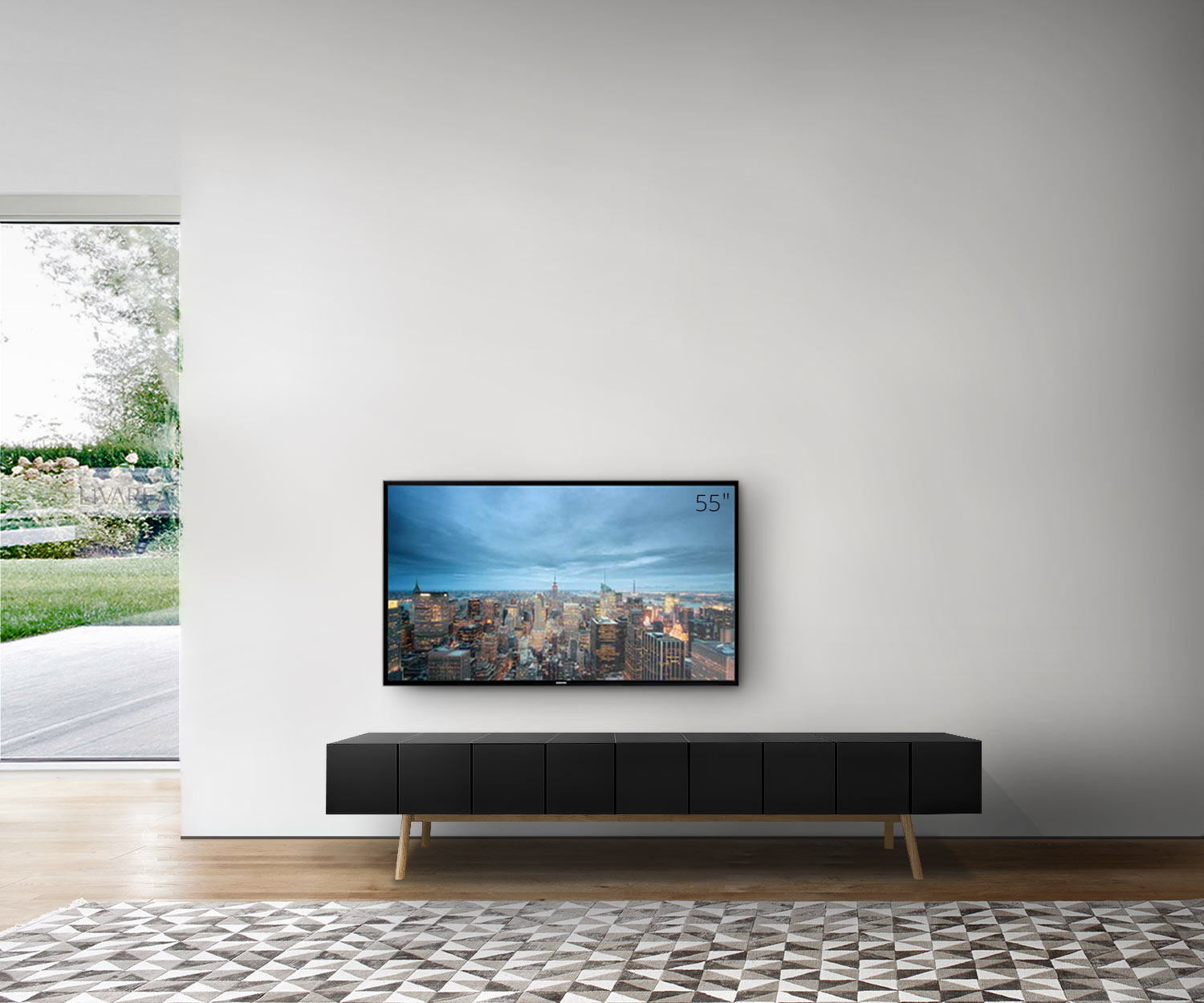 al2 MOS I KO 005 B Largeur 225 cm Corps noir Pieds en chêne al2 MOS I KO 005 B Largeur 225 cm Corps noir Pieds en chêne