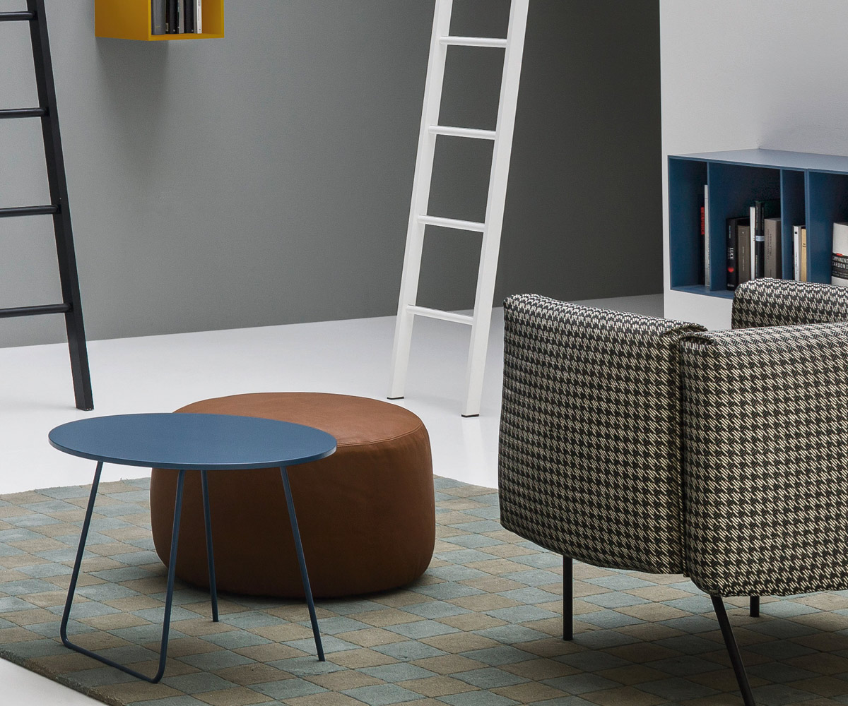 Moderne Novamobili Table basse Orbis Bleu Mat Moderne Novamobili Table basse Orbis Bleu Mat