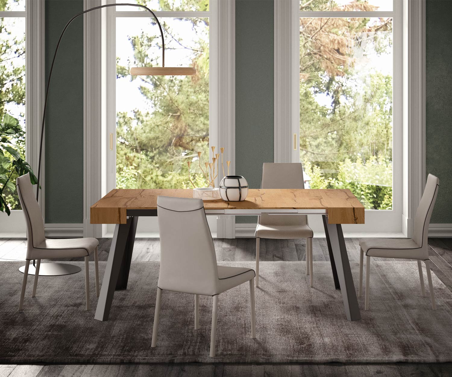 OzzioC04L_Console Chêne Rustique OzzioC04L_Console Chêne Rustique