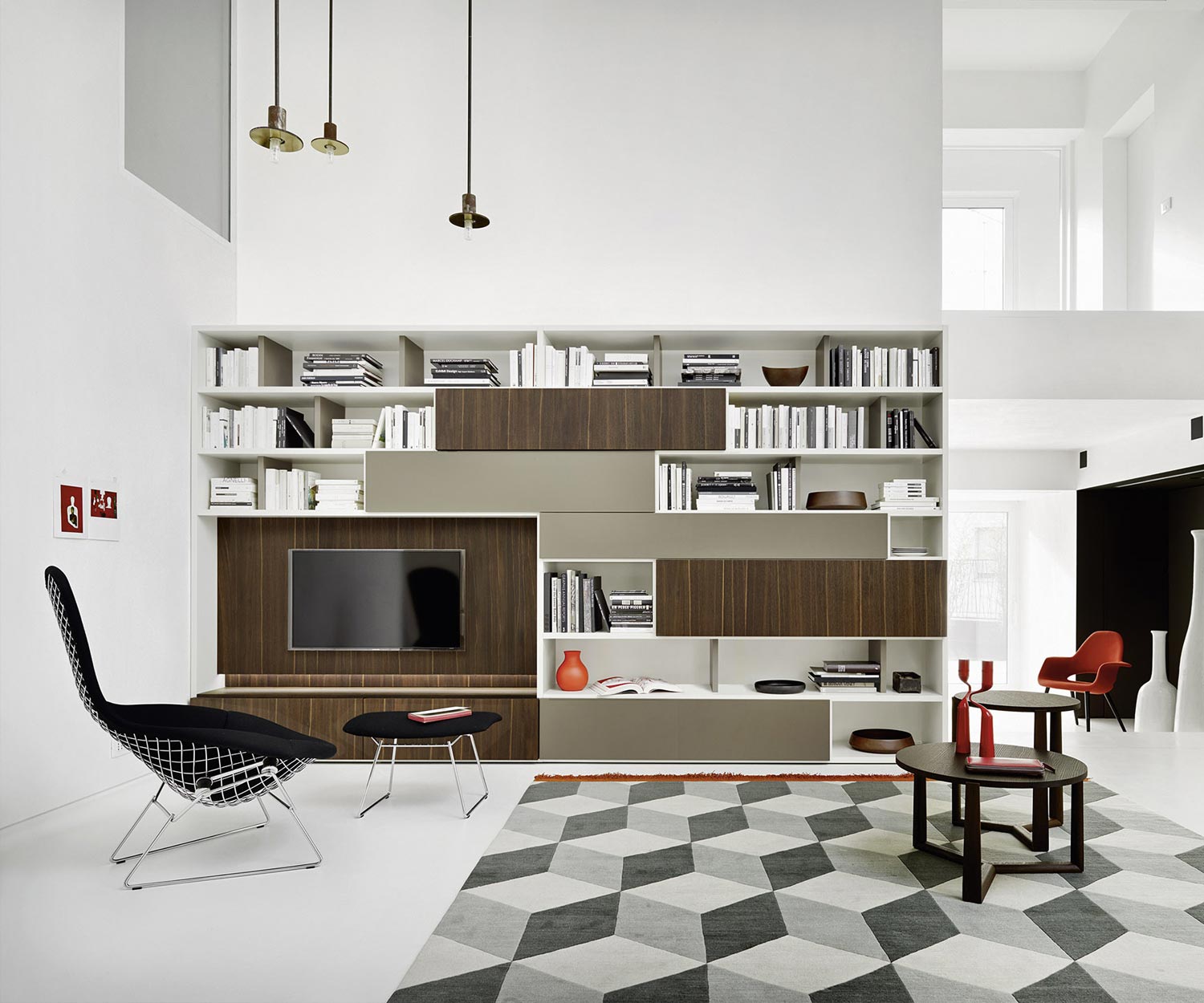 Exclusif Livitalia Bibliothèque design C52 en blanc mat Exclusif Livitalia Bibliothèque design C52 en blanc mat