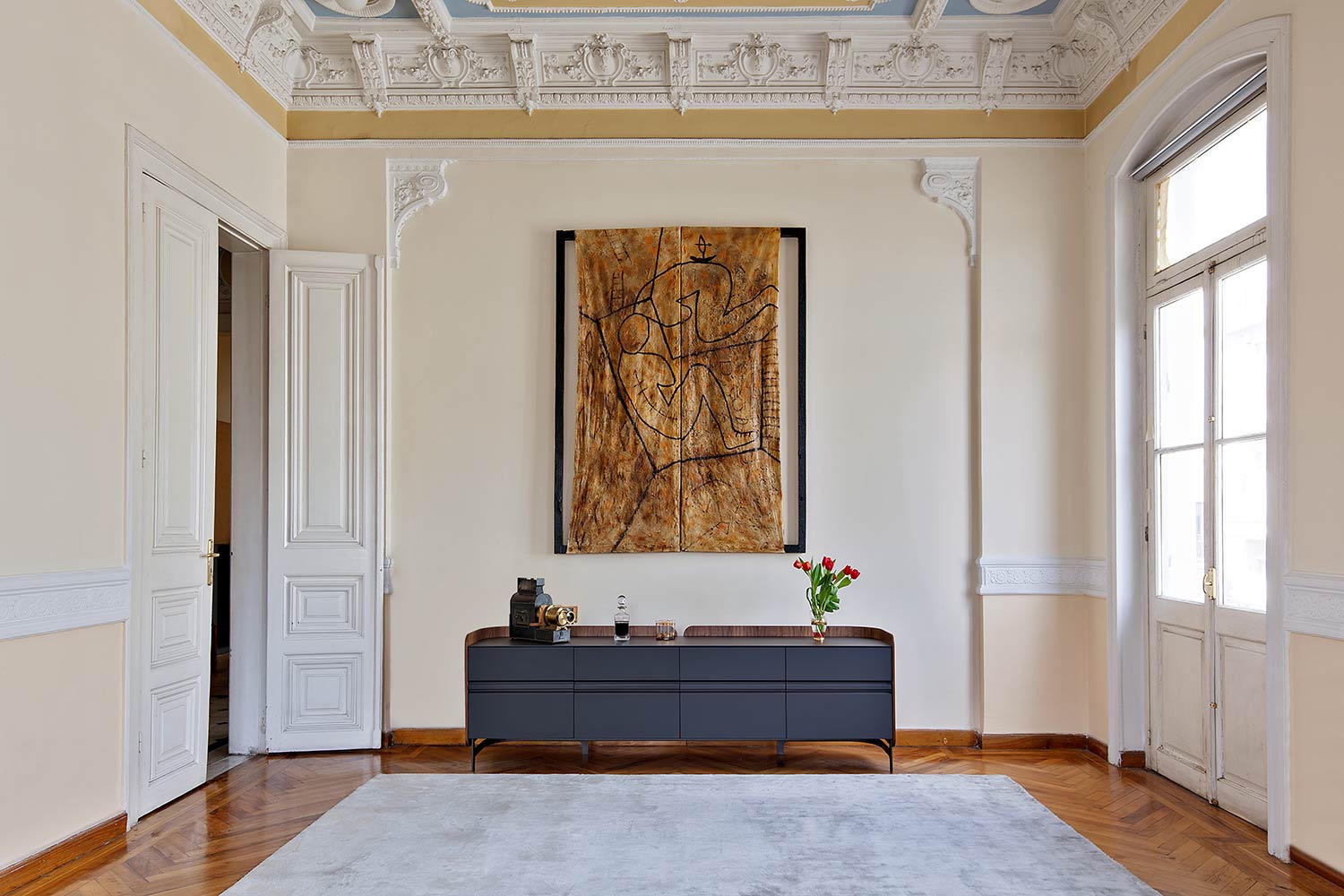 Art Design Sideboard avec paroi arrière rondeAL2