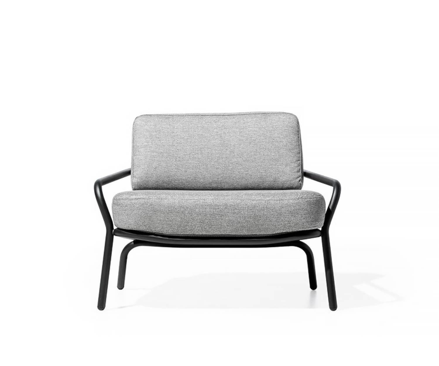 Exclusif Todus Starling Fauteuil de jardin design recouvert de tissu blanc Exclusif Todus Starling Fauteuil de jardin design recouvert de tissu blanc