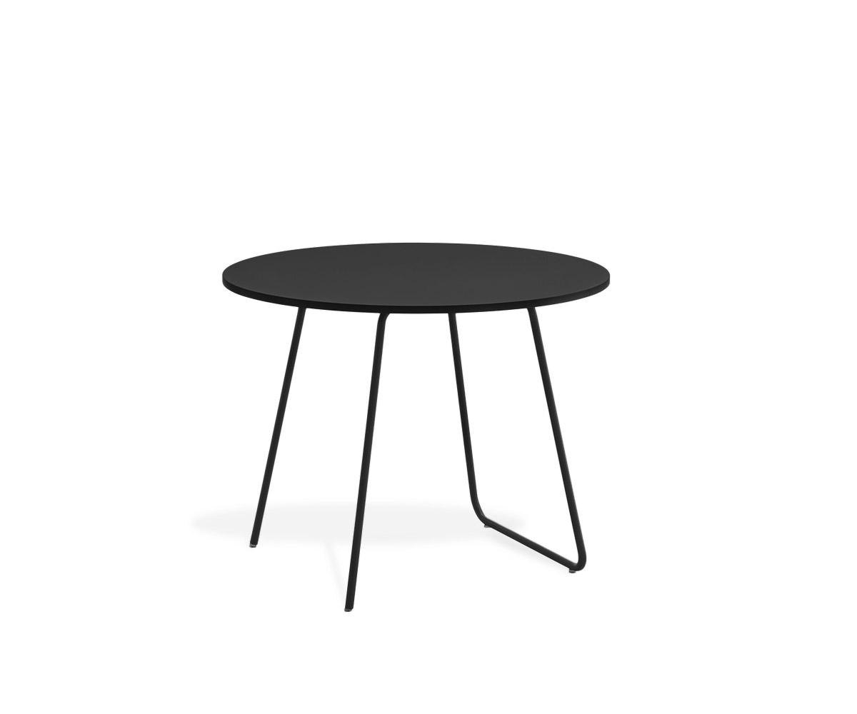 Novamobili Table d'appoint Orbis Ø 60cm noir mat318