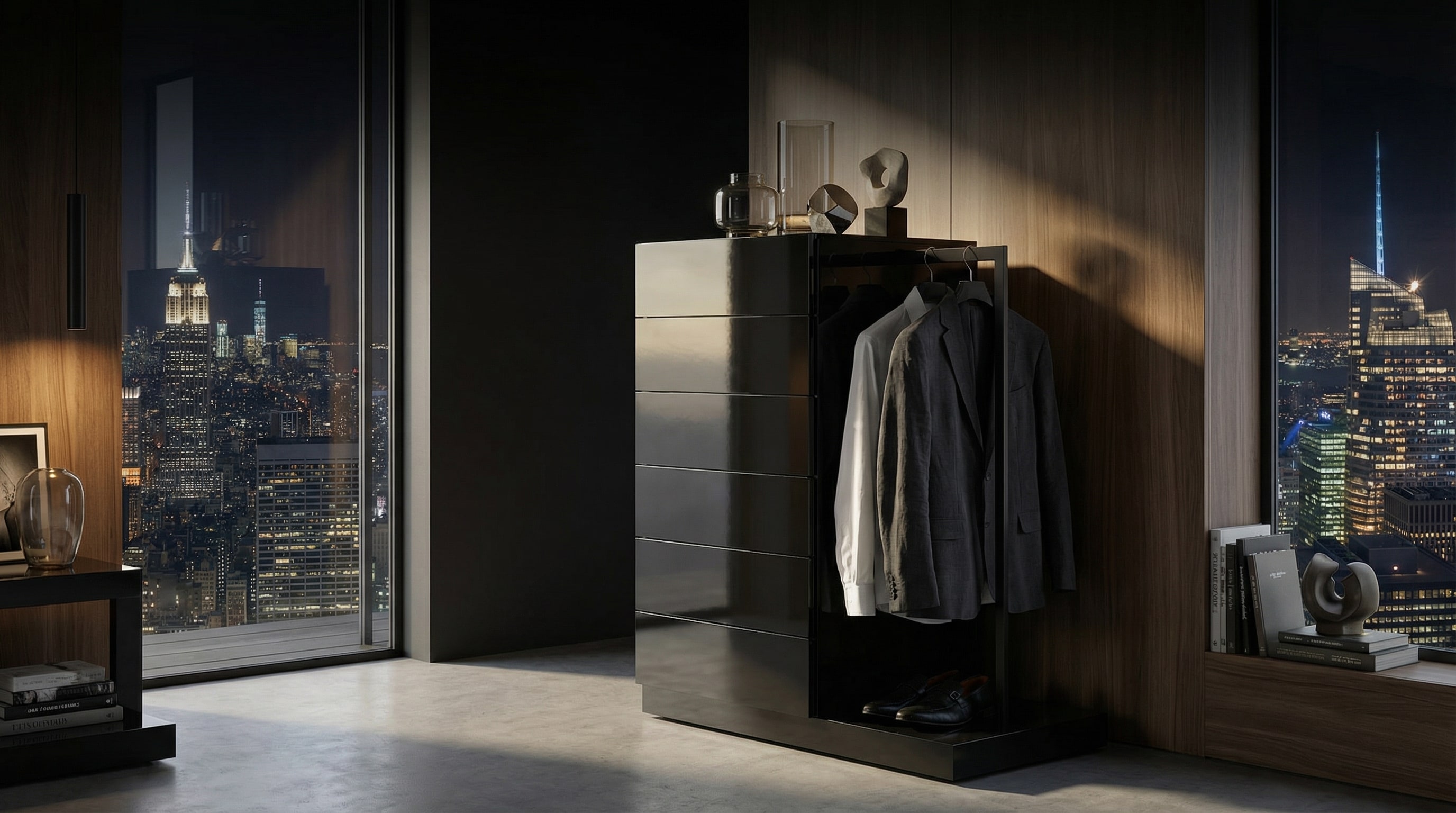 Stauraum auf kleinen Raum: Trick für dunkle Ecken