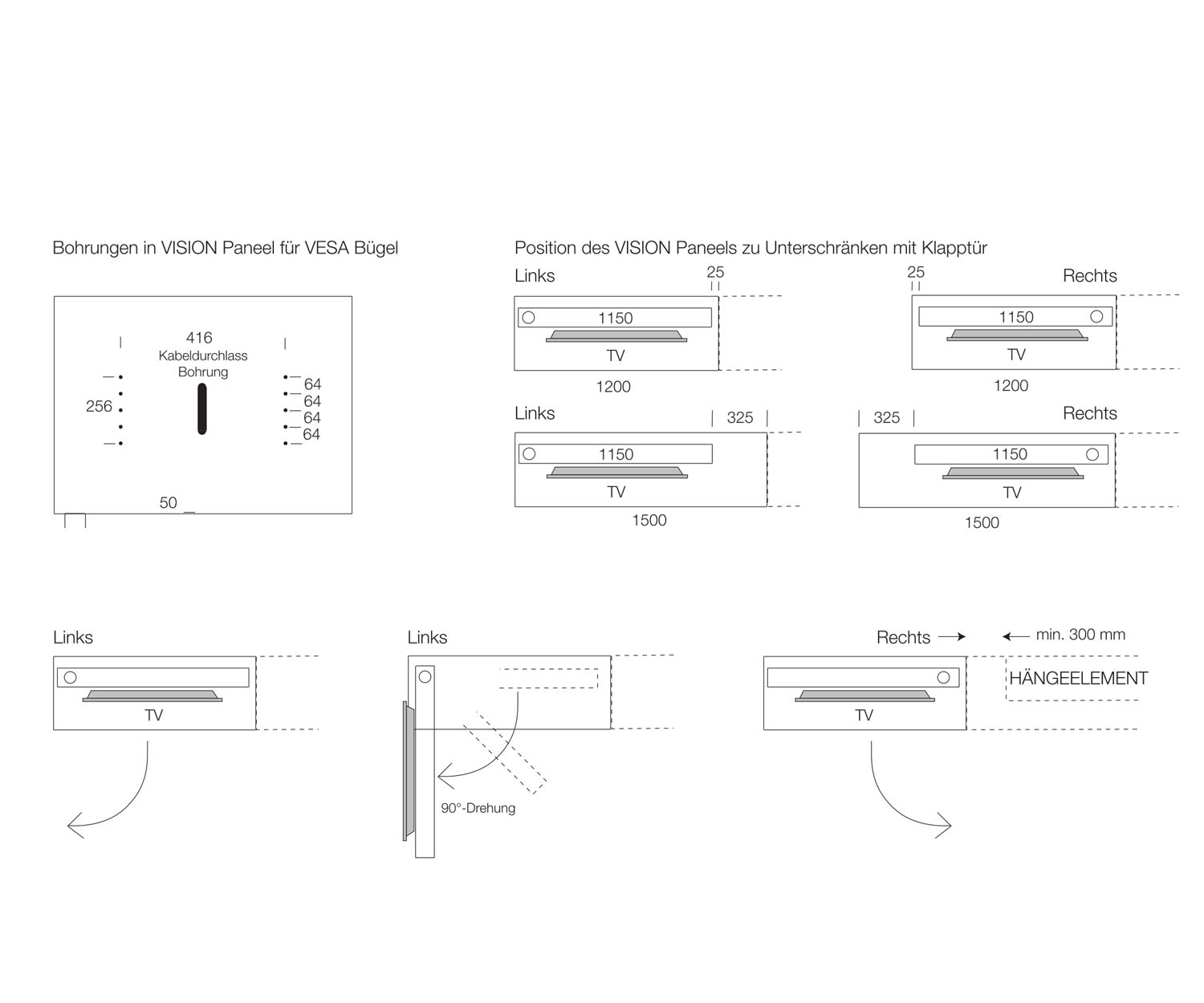 Livitalia Vision Design Lowboard Technique Esquisse Dimensions  Livitalia Vision Design Lowboard Technique Esquisse Dimensions