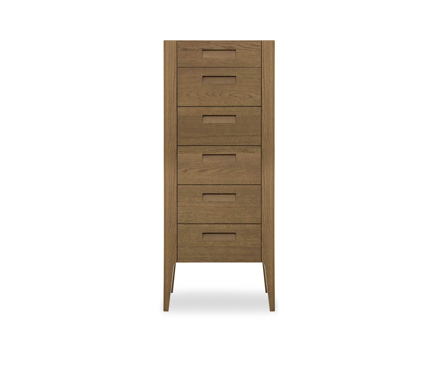 Novamobili Commode haute Giotto 6 tiroirs chêne Miele N02 Novamobili Commode haute Giotto 6 tiroirs chêne Miele N02
