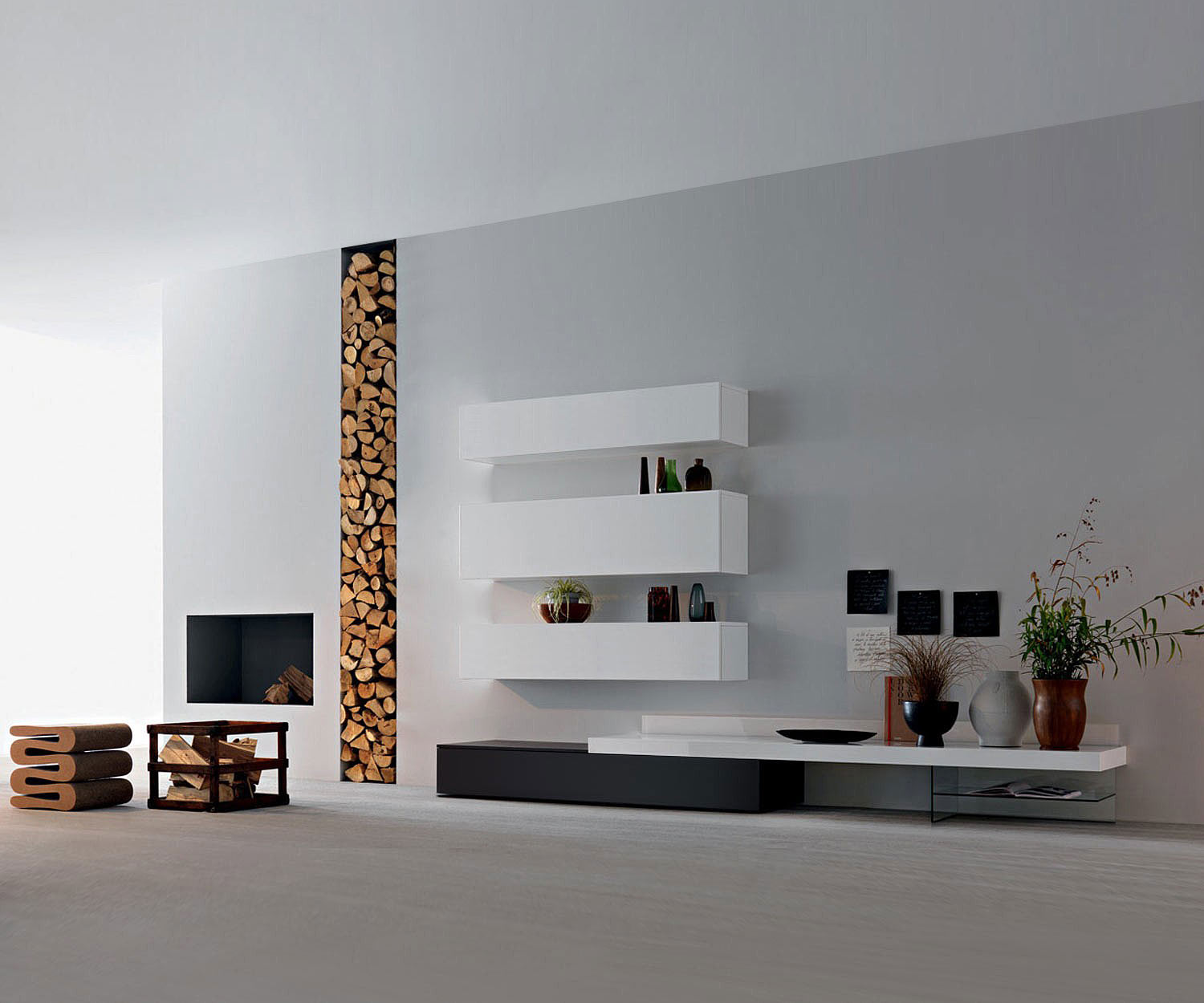 Design Salon Meubles suspendus Blancs 2x H 32 L 120 & 1x H 40 L 120 Design Salon Meubles suspendus Blancs 2x H 32 L 120 & 1x H 40 L 120