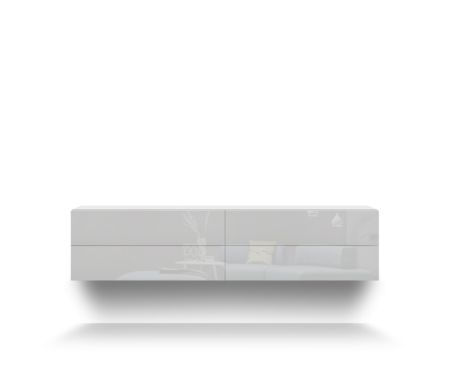 Novamobili Commode suspendue Easy 4er B152 blanc400 Novamobili Commode suspendue Easy 4er B152 blanc400