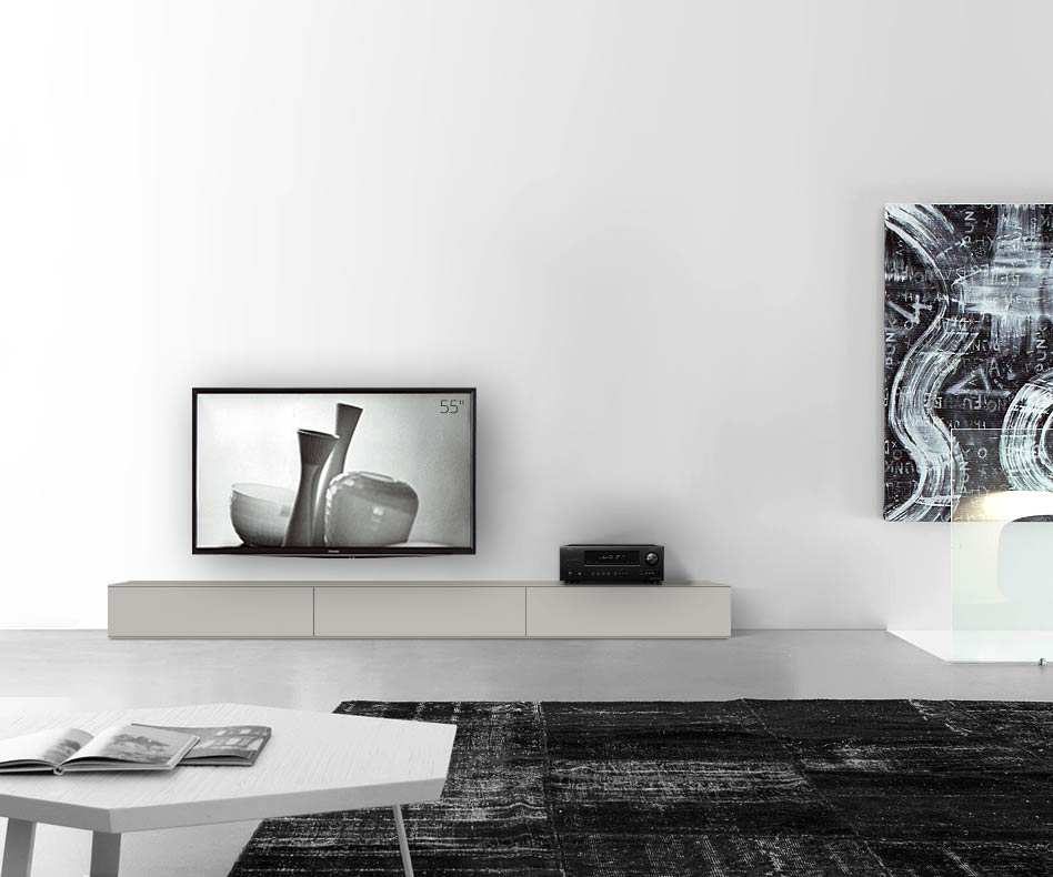 /Design Lowboard sol B270 H27 gris clair mat /Design Lowboard sol B270 H27 gris clair mat