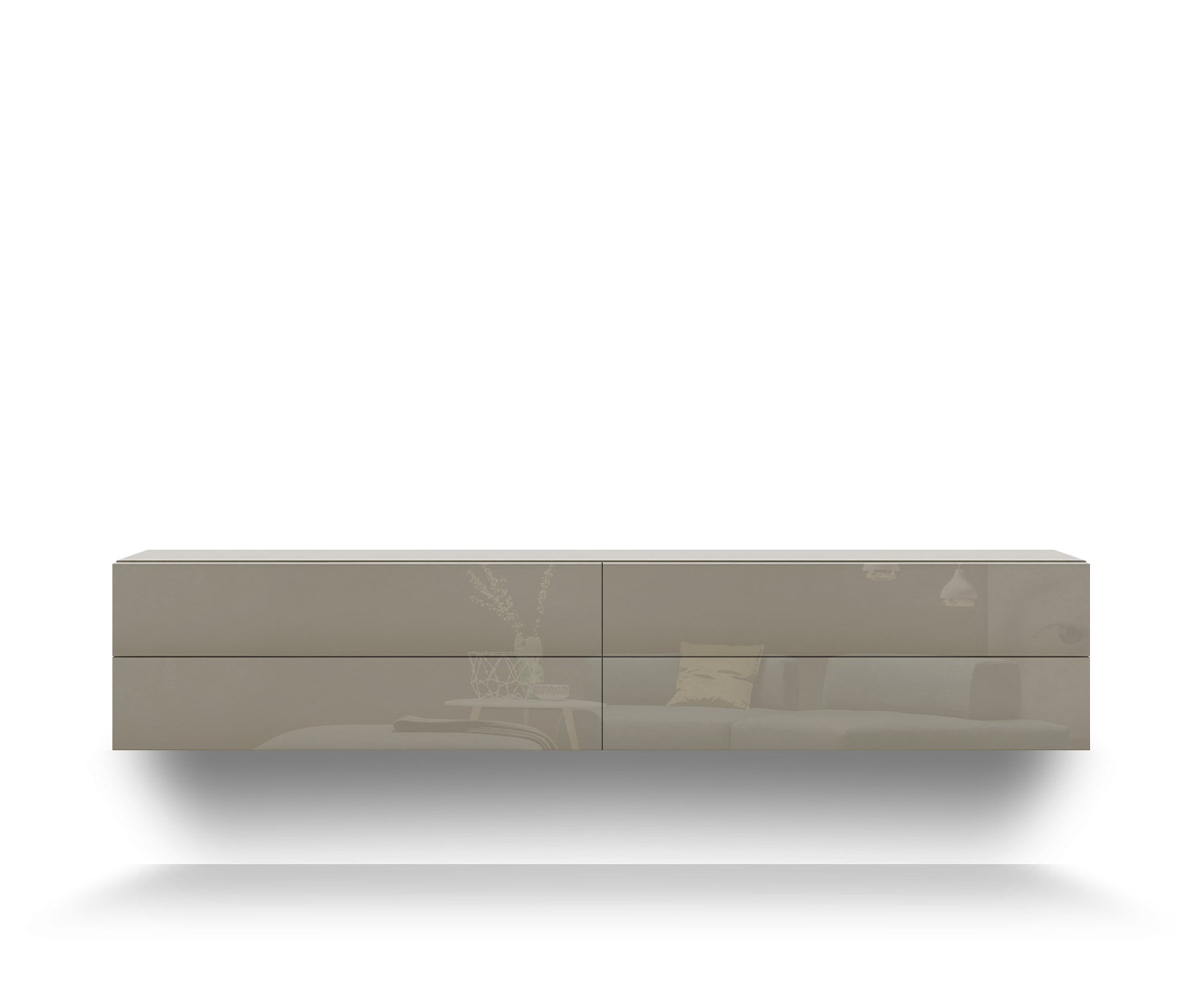 Novamobili Commode suspendue Easy 4er B216 sable433 Novamobili Commode suspendue Easy 4er B216 sable433