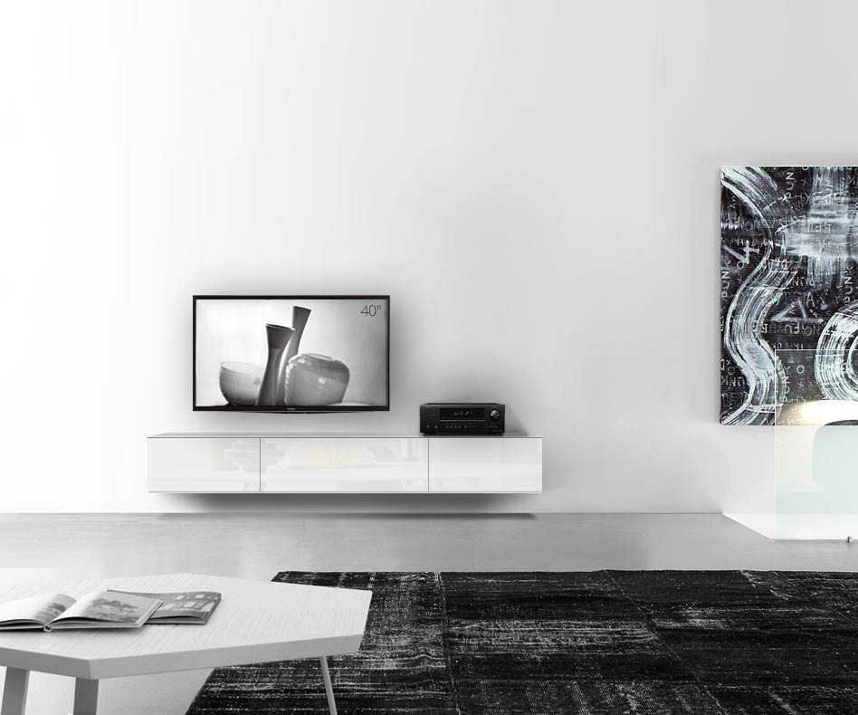 /Design Lowboard Wand B210 H33 5 blanc brillant /Design Lowboard Wand B210 H33 5 blanc brillant