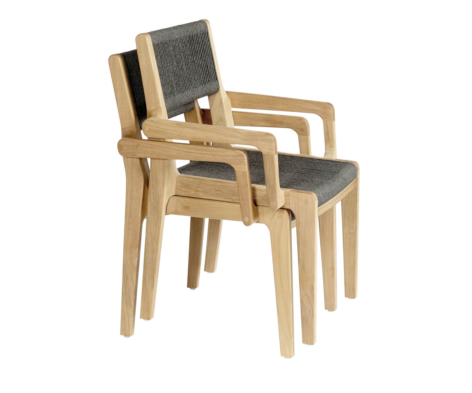 Oasiq Skagen Design Chaise à accoudoirs en teck empilable Oasiq Skagen Design Chaise à accoudoirs en teck empilable