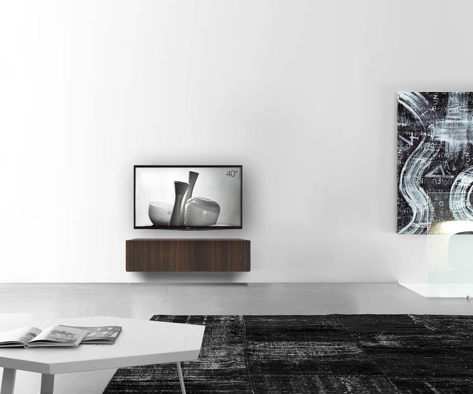 Livitalia Bois Design Lowboard Configurateur mural 120 cm 32 cm 56 cm Chêne brun Livitalia Bois Design Lowboard Configurateur mural 120 cm 32 cm 56 cm Chêne brun