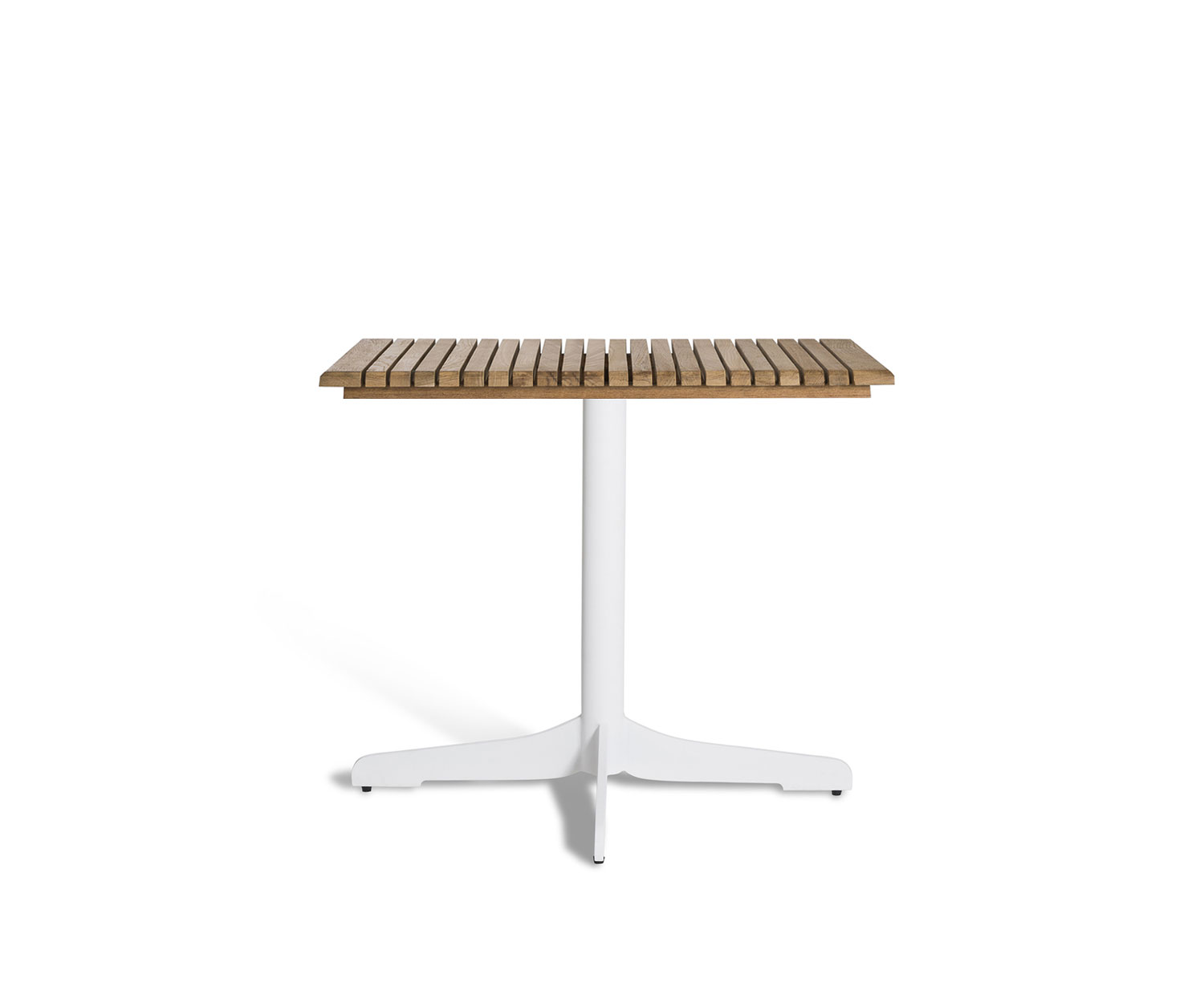 Oasiq Ceru Aluminium Table à manger L 80 cm blanc teck Oasiq Ceru Aluminium Table à manger L 80 cm blanc teck