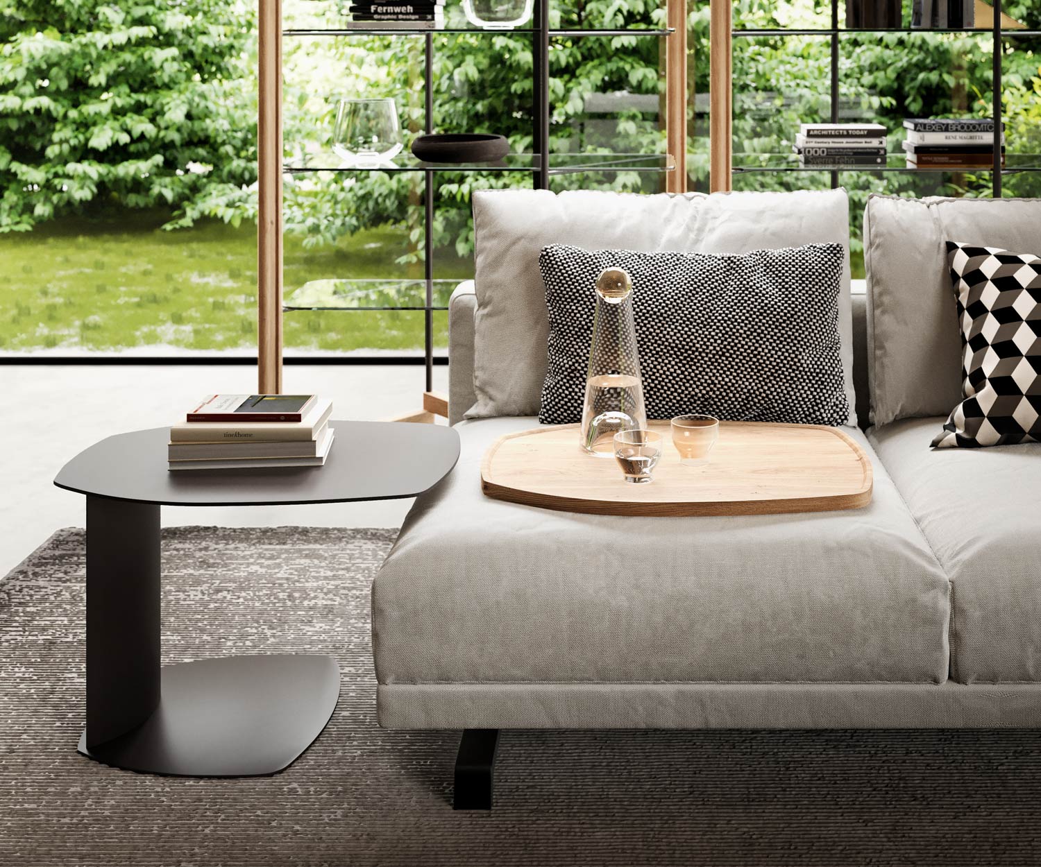 OzzioZoom T058 Table d'appoint avec plateau en bois amovible réglable en hauteur OzzioZoom T058 Table d'appoint avec plateau en bois amovible réglable en hauteur