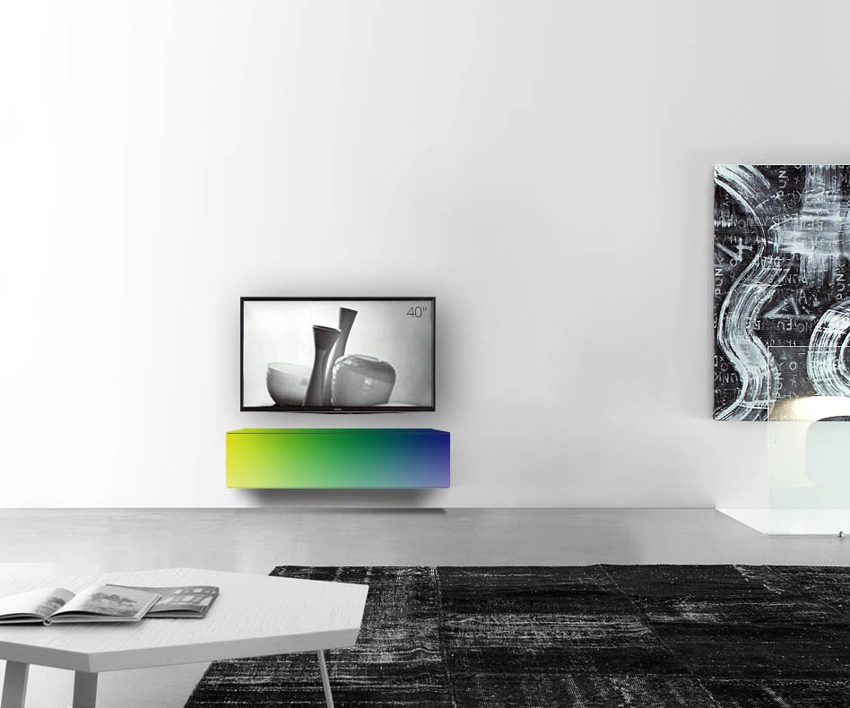 /Design Lowboard mural L120 H33 5 mat RAL /Design Lowboard mural L120 H33 5 mat RAL