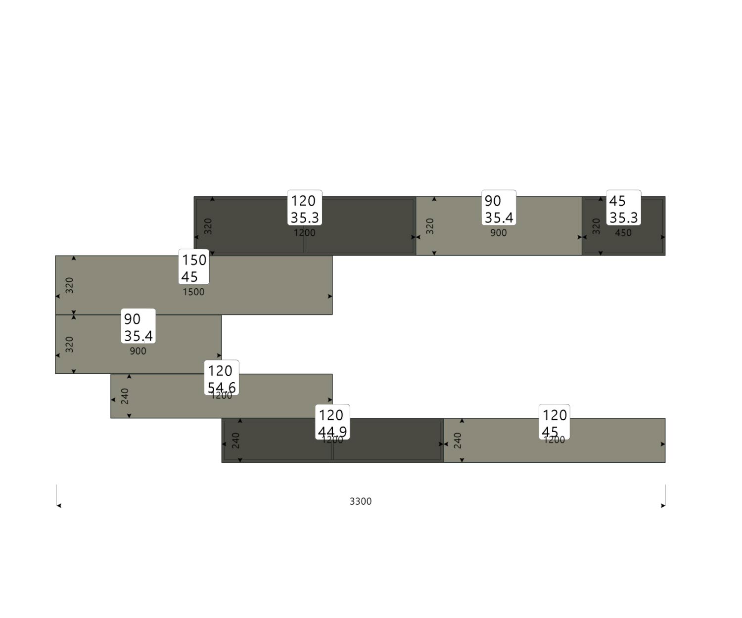 Design wohnand C02 Esquisse Dimensions Taille Indications de taille Design wohnand C02 Esquisse Dimensions Taille Indications de taille