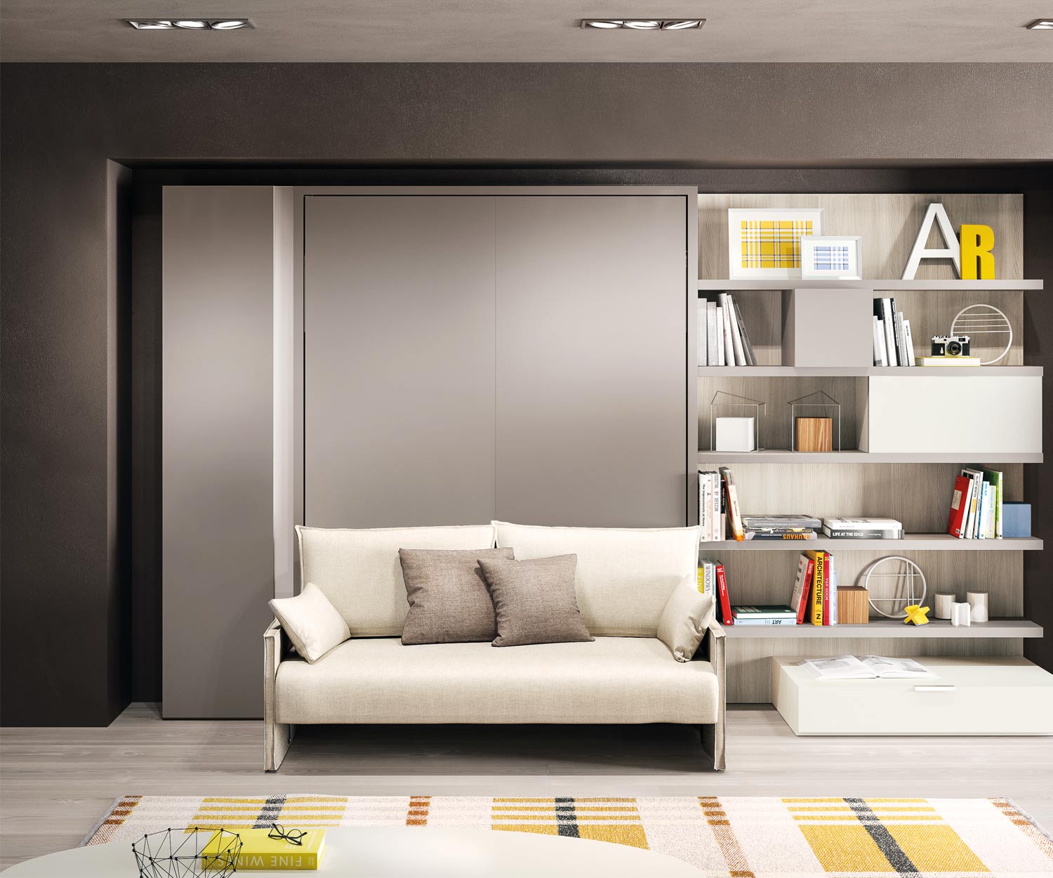 Clei Penelope 2 Lit escamotable avec canapé design Clei Penelope 2 Lit escamotable avec canapé design