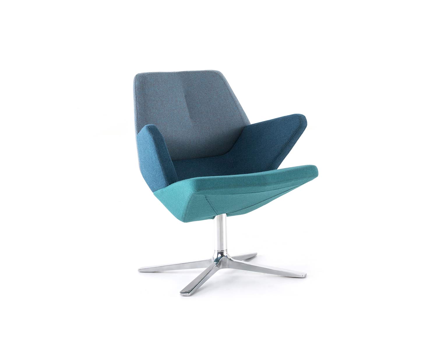 Prostoria Trifidae Fauteuil design en combinaison de bleu Prostoria Trifidae Fauteuil design en combinaison de bleu