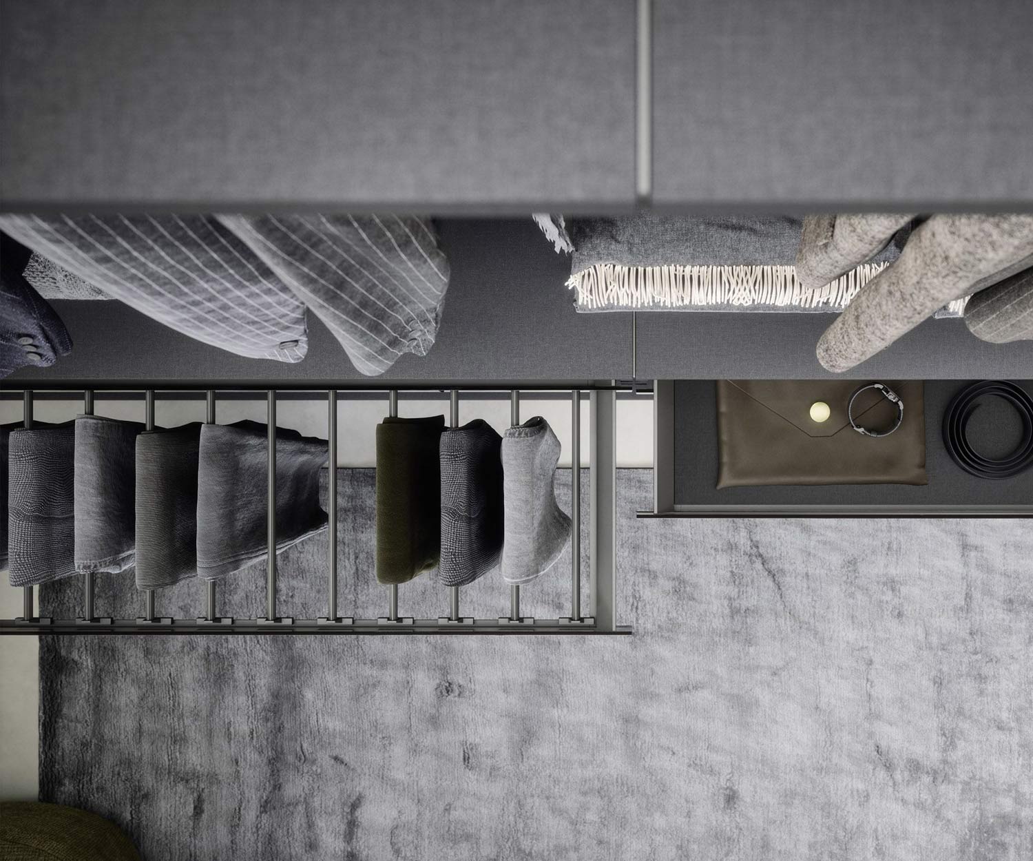 Dressing de luxe Armoire de plain-pied Porte-pantalons Rangement Dressing de luxe Armoire de plain-pied Porte-pantalons Rangement