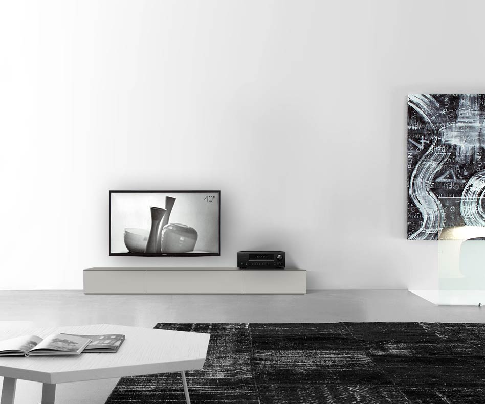 /Design Lowboard Fond B210 H27 gris clair mat /Design Lowboard Fond B210 H27 gris clair mat