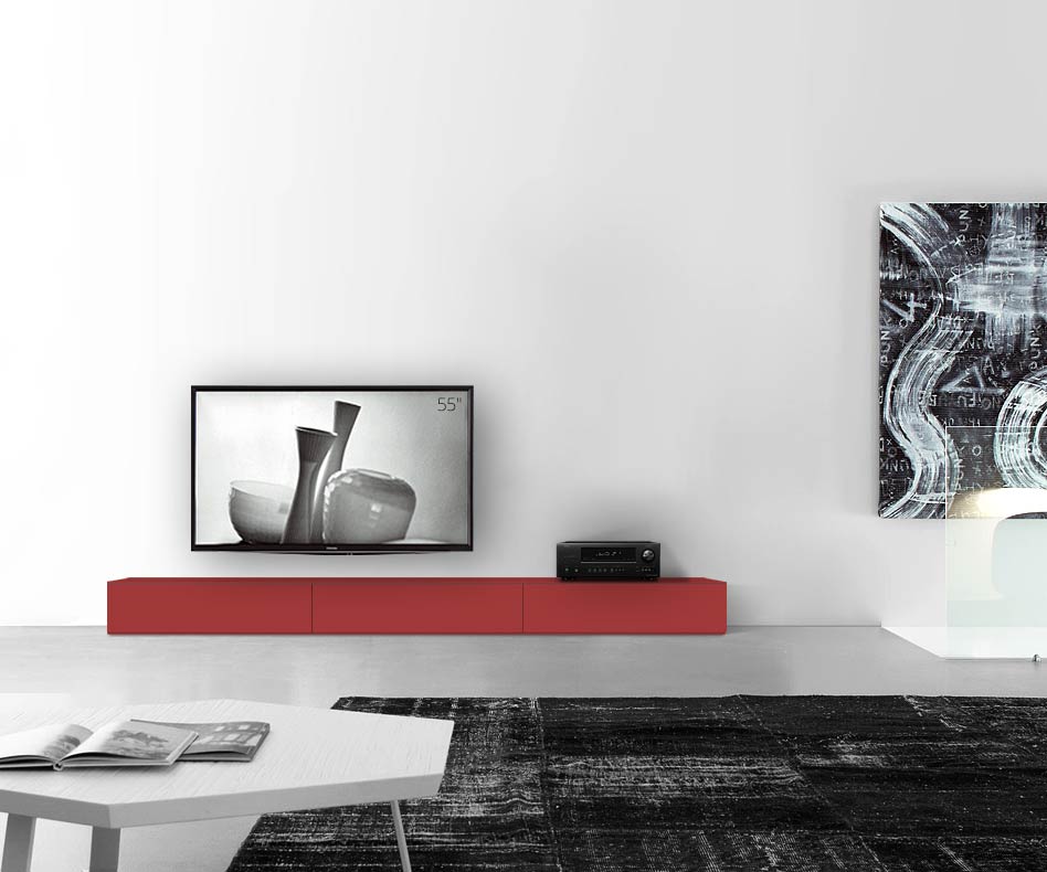 /Design Lowboard sol B270 H27 rouge mat /Design Lowboard sol B270 H27 rouge mat