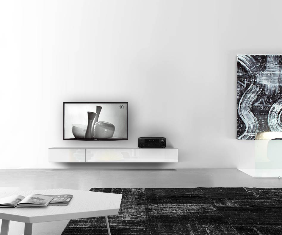 /Design Lowboard Wand B210 H25 5 blanc brillant /Design Lowboard Wand B210 H25 5 blanc brillant