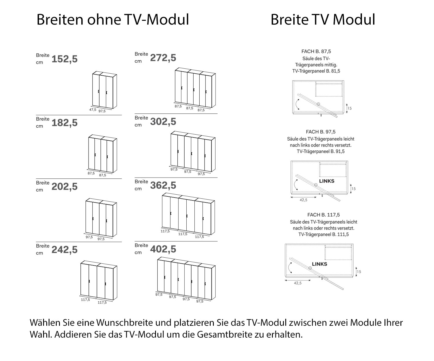 Gola Compartiment TV Modules Largeur de Novamobili Design Armoire à vêtements  Gola Compartiment TV Modules Largeur de Novamobili Design Armoire à vêtements
