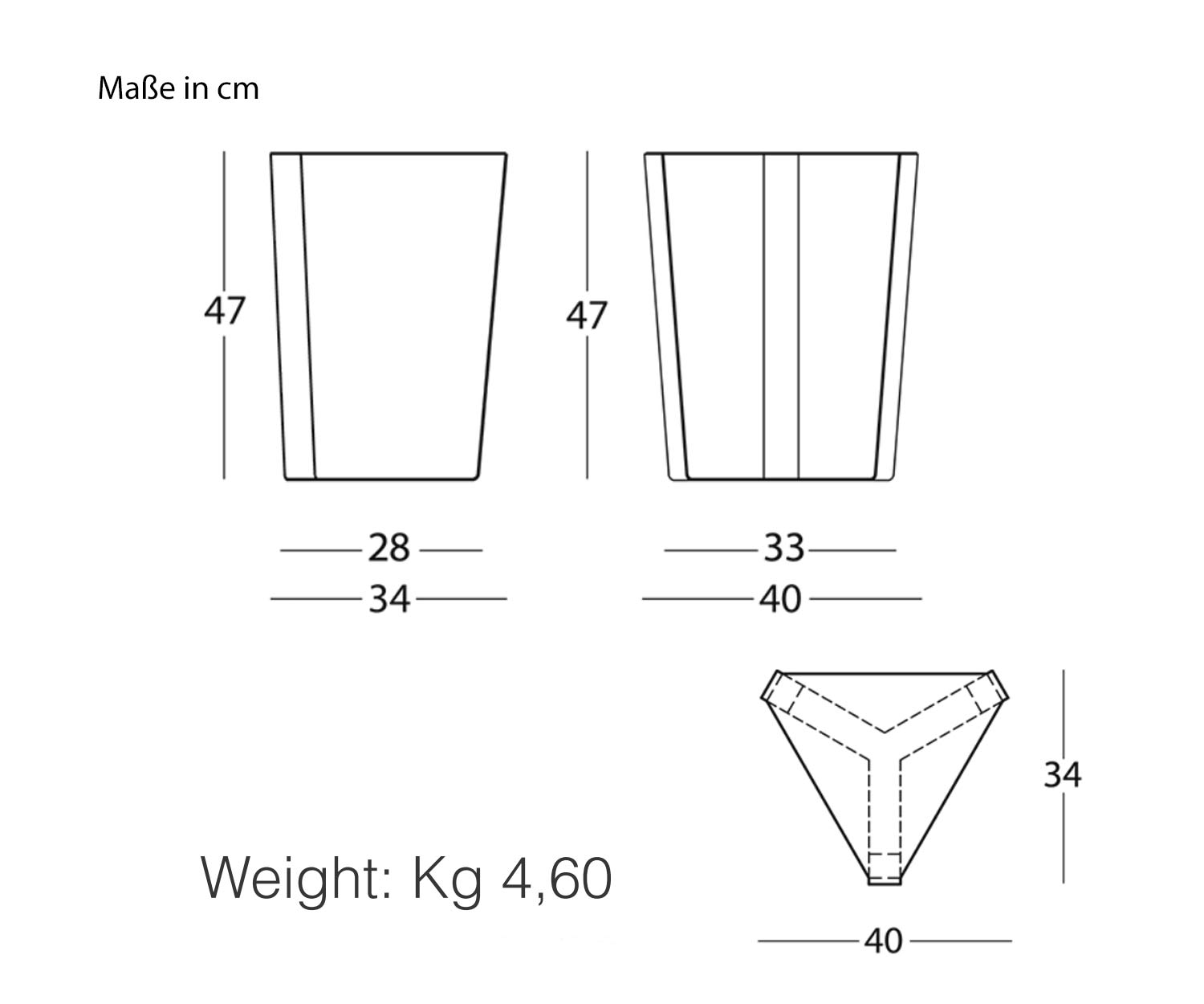 MEME DESIGN Finity Table d'appoint Dimensions Esquisse Tailles MEME DESIGN Finity Table d'appoint Dimensions Esquisse Tailles