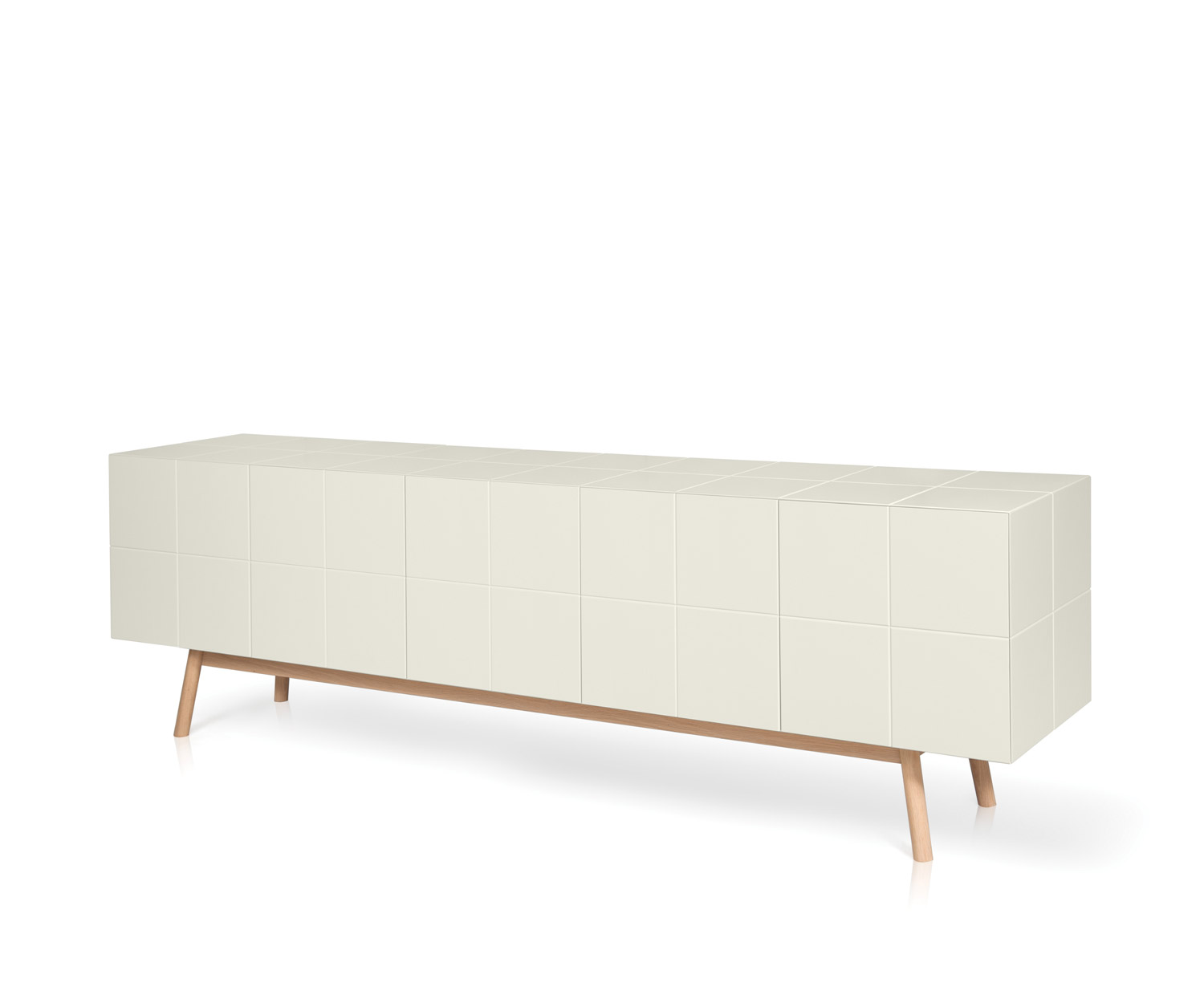 Exclusif al2 Design sideboard MOS I KO 003 B C5 en blanc avec pieds massifs Exclusif al2 Design sideboard MOS I KO 003 B C5 en blanc avec pieds massifs