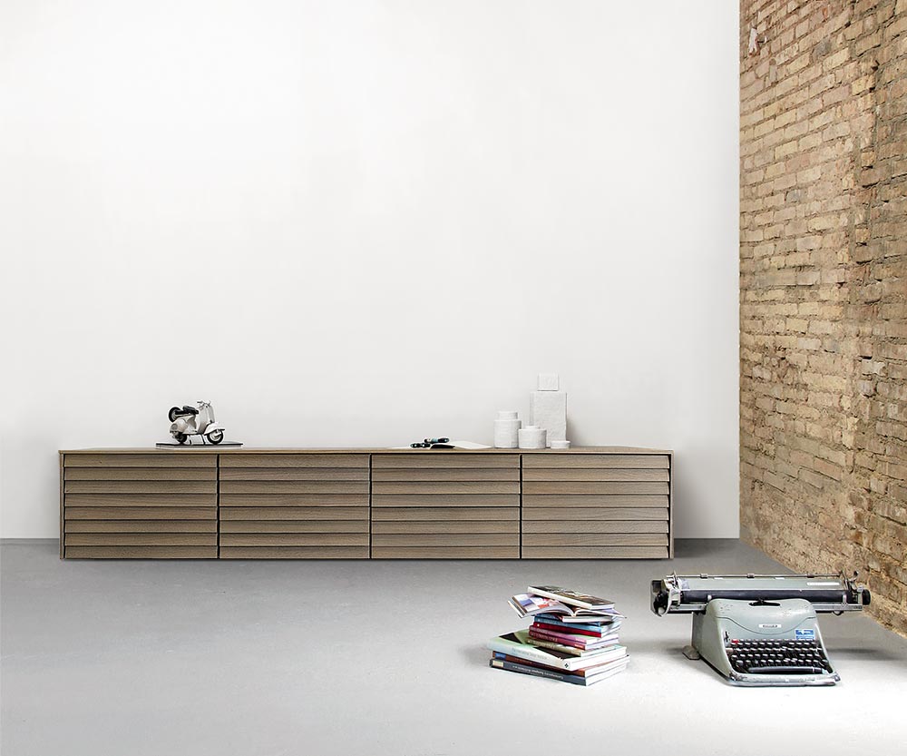 Punt Sussex Sideboard Fond B235 Chêne Gris Siena Punt Sussex Sideboard Fond B235 Chêne Gris Siena