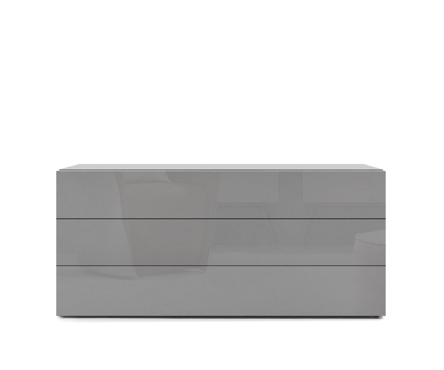 Novamobili Commode Easy 3pcs L108cm gris clair430 Novamobili Commode Easy 3pcs L108cm gris clair430