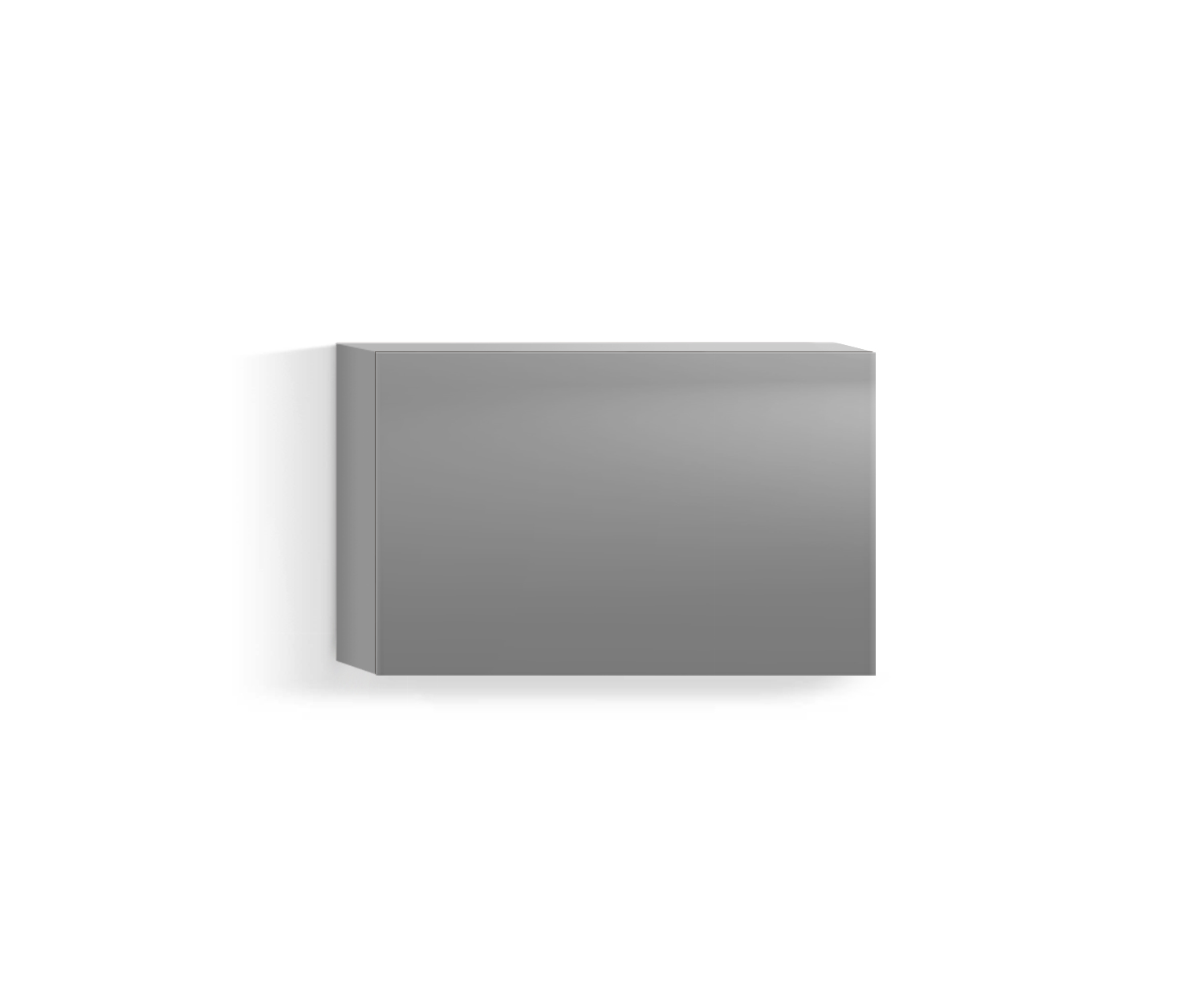 Armoire suspendue design salon Horizontal H42 L60 haut gris clair330 Armoire suspendue design salon Horizontal H42 L60 haut gris clair330