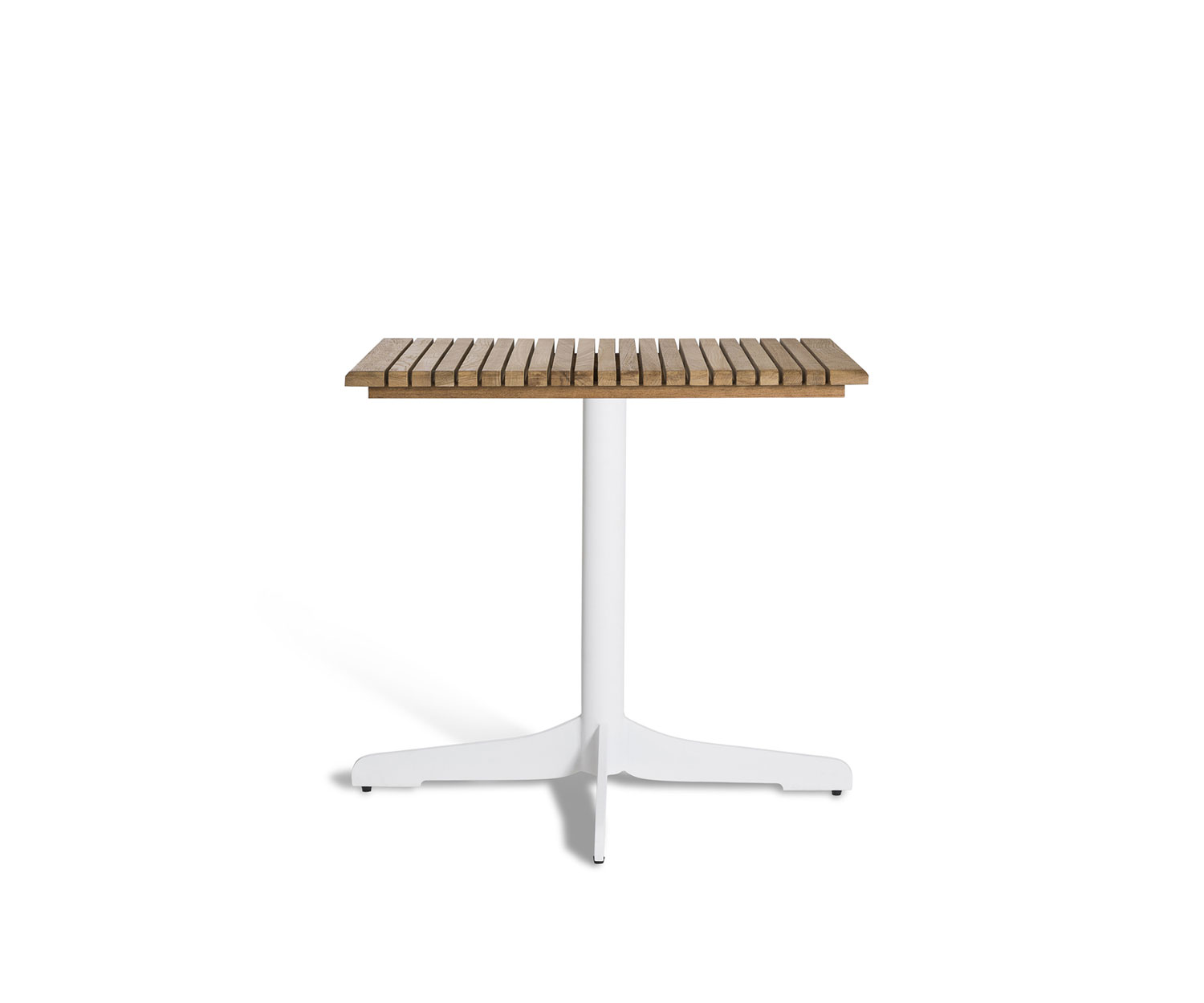 Oasiq Ceru Aluminium Table à manger L 70 cm blanc teck Oasiq Ceru Aluminium Table à manger L 70 cm blanc teck